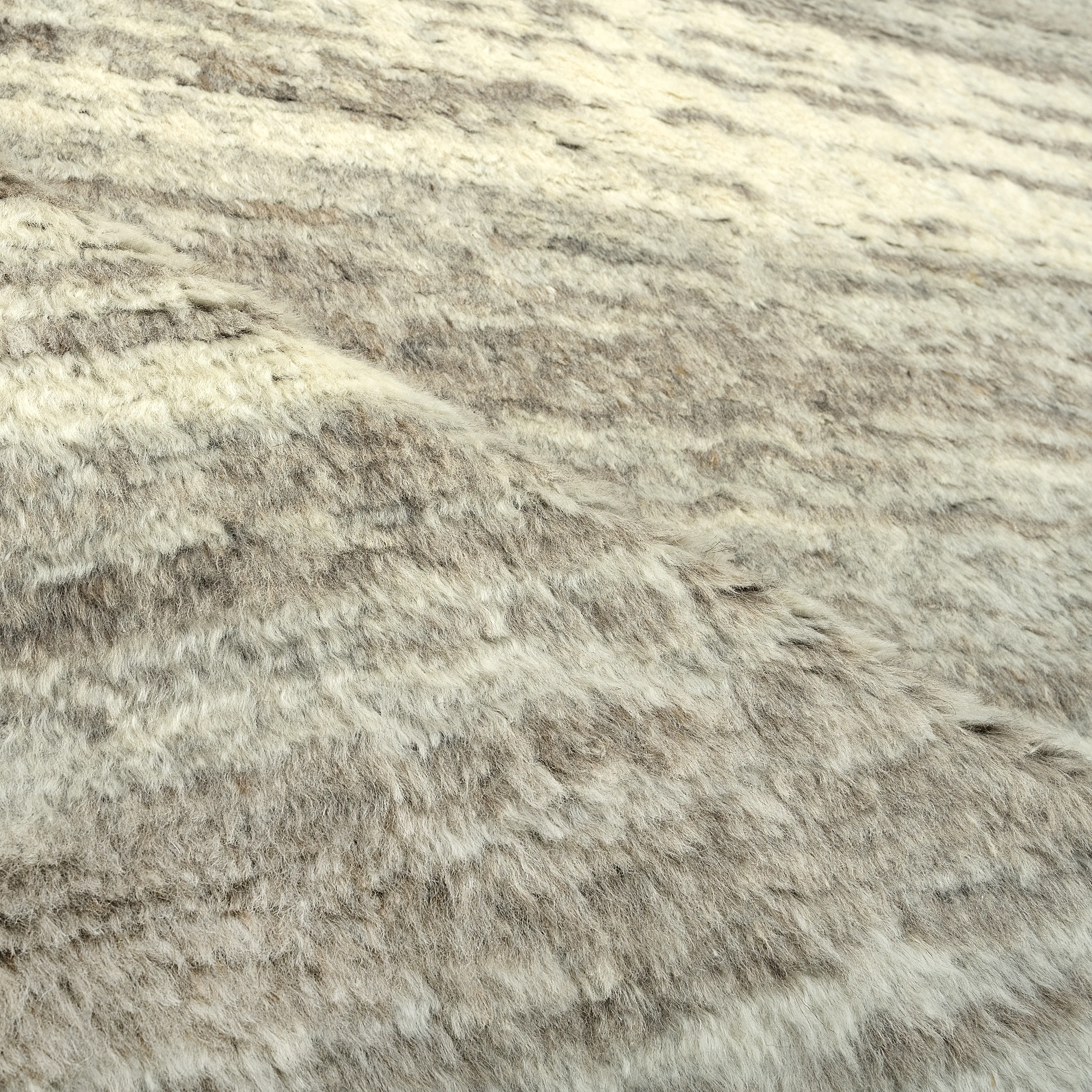Grey Moroccan Wool Rug - 10' x 14'2"