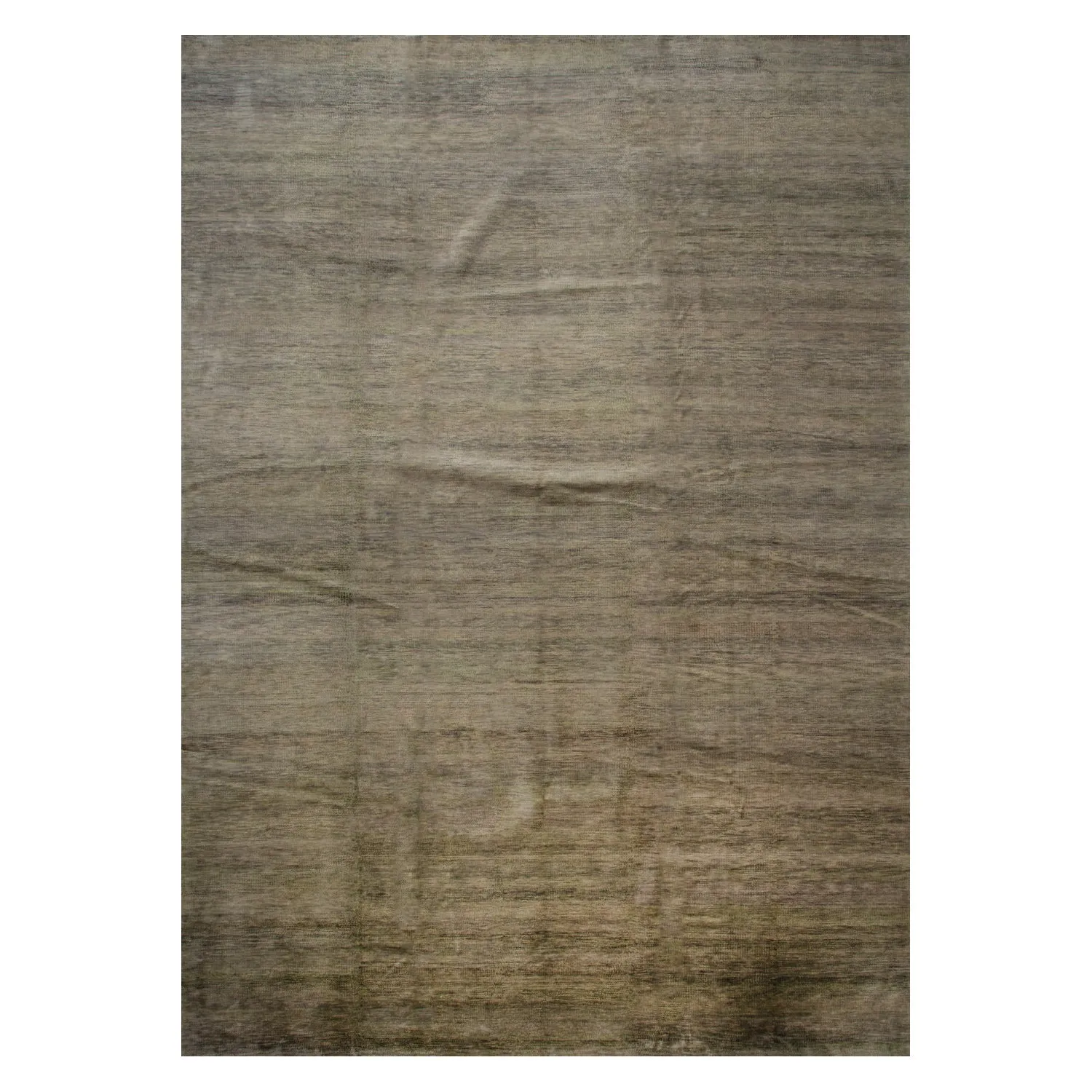 Grey Nu Vibrant Modern Tibetan Silk Rug - 13' x 18'