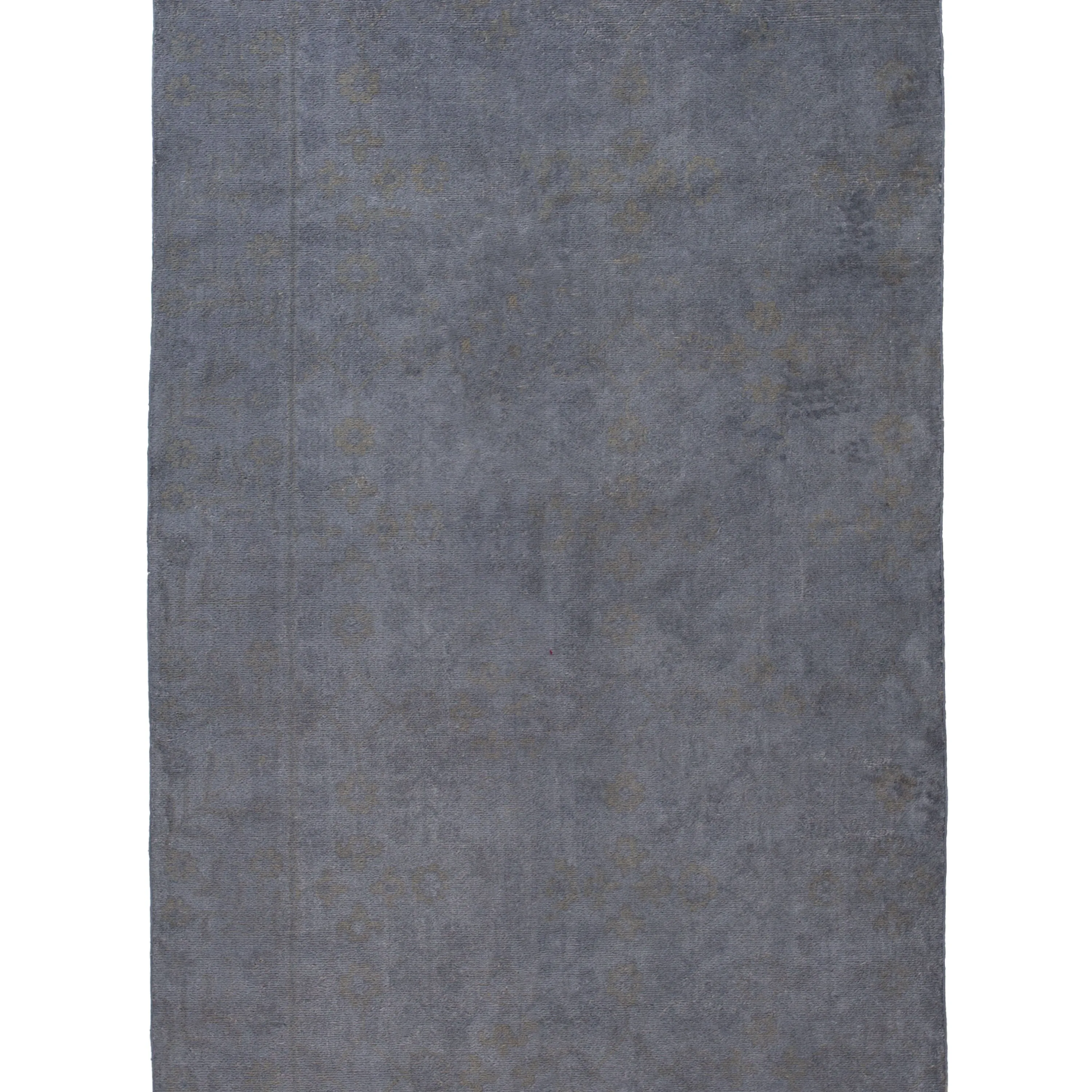 Grey Overdyed Wool Rug - 4'4" x 11'9"