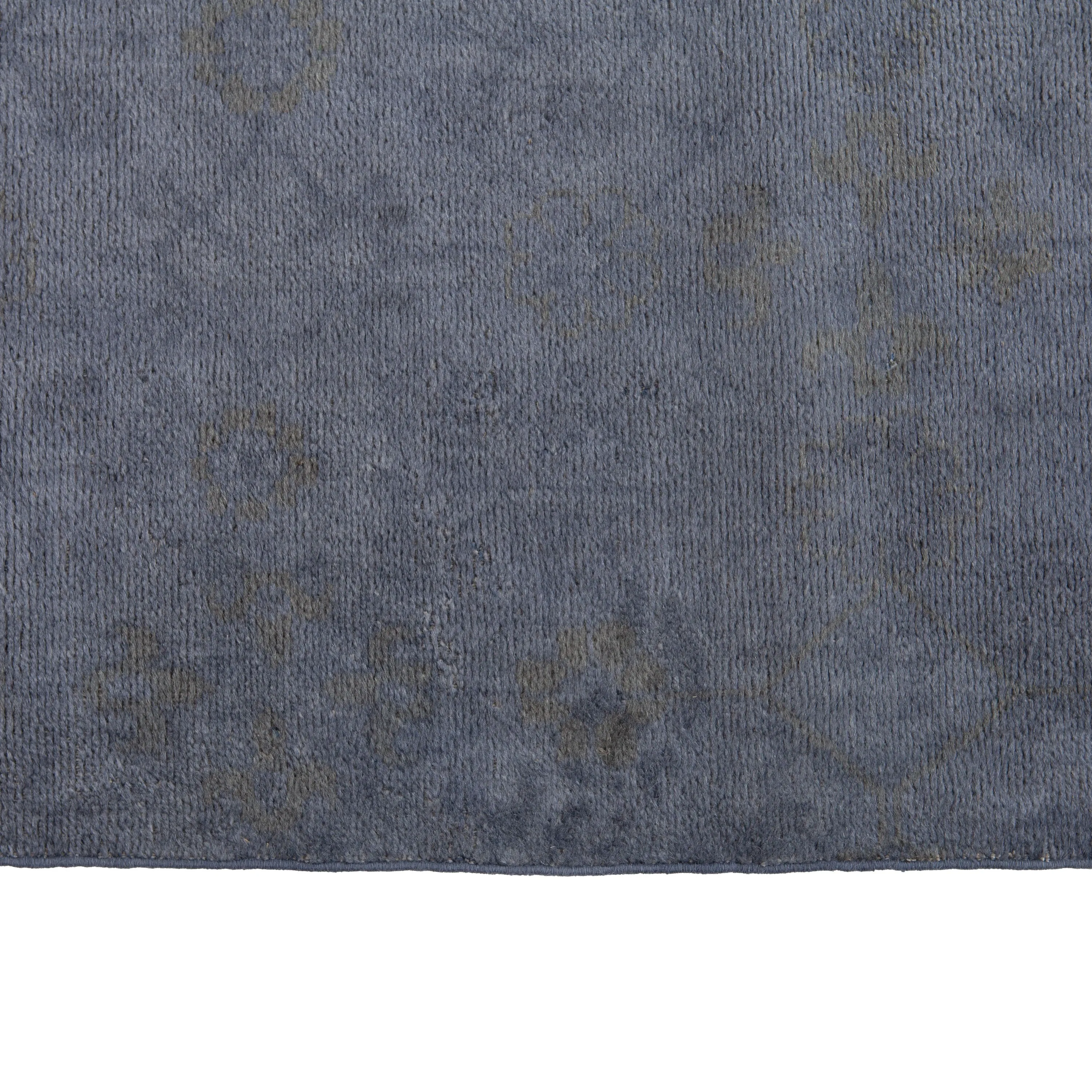 Grey Overdyed Wool Rug - 4'4" x 11'9"