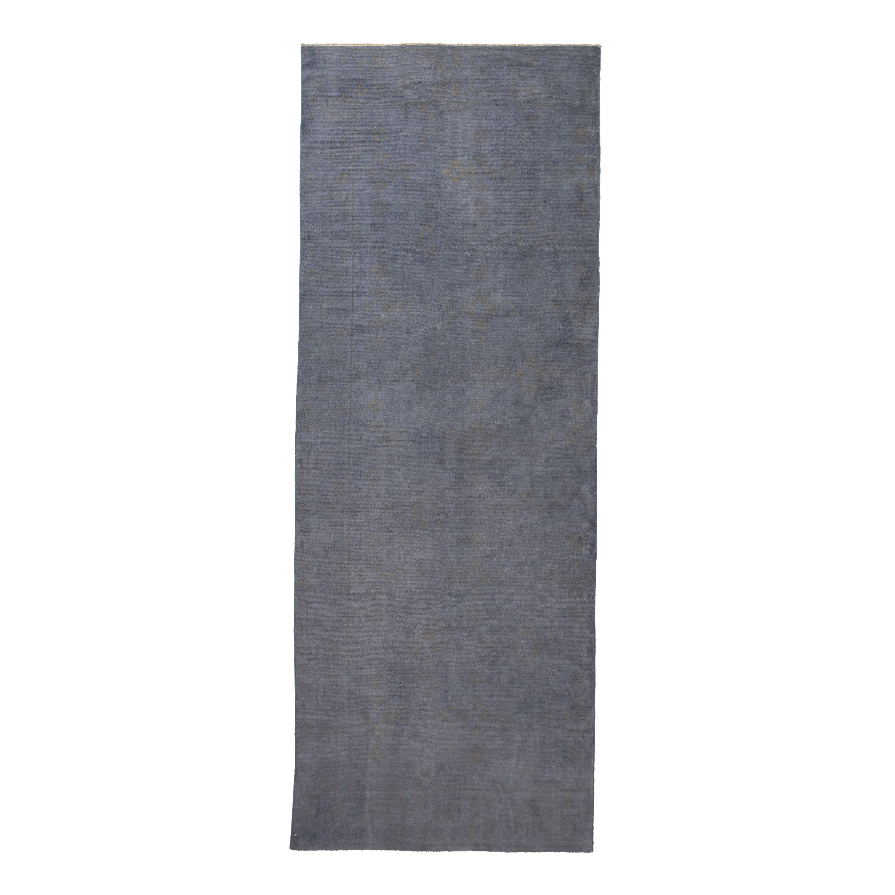 Grey Overdyed Wool Rug - 4'4" x 11'9"