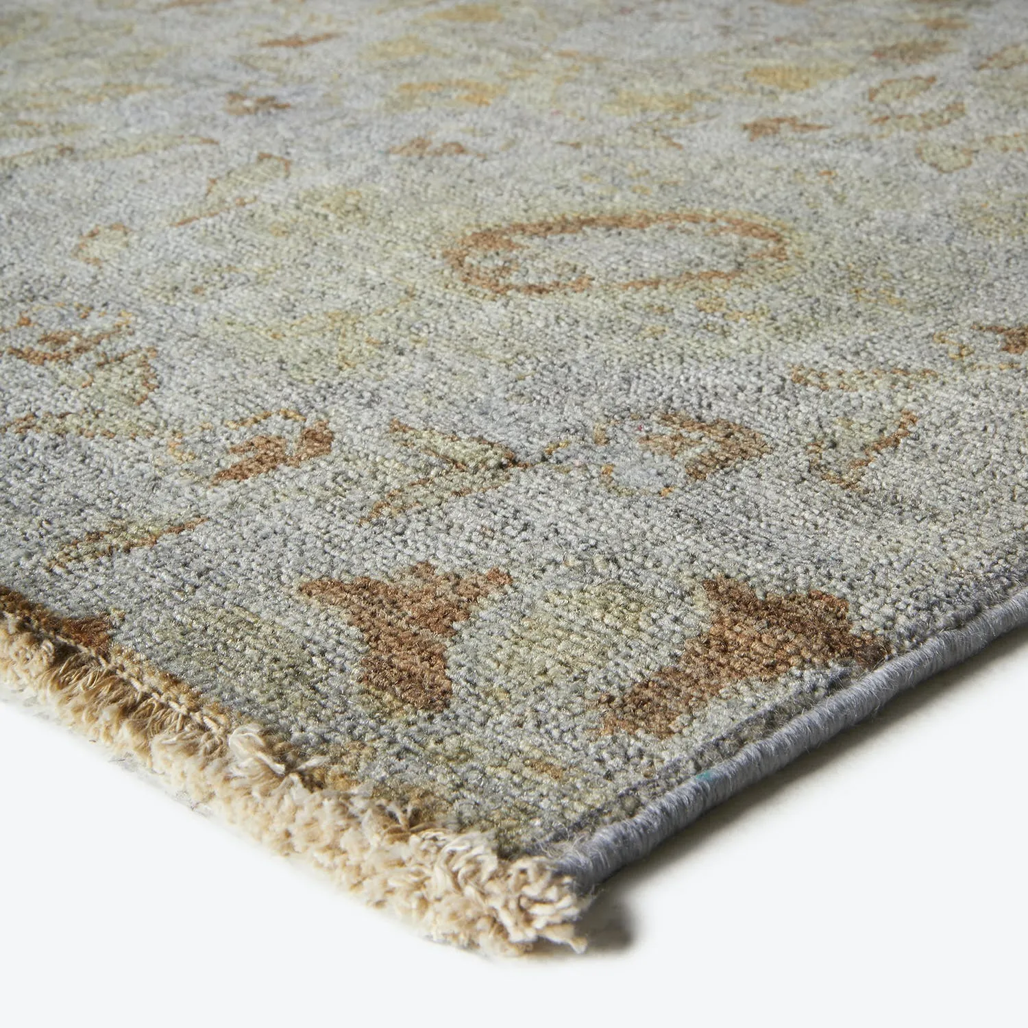 Grey Overdyed Wool Rug - 4'5" x 10'9"