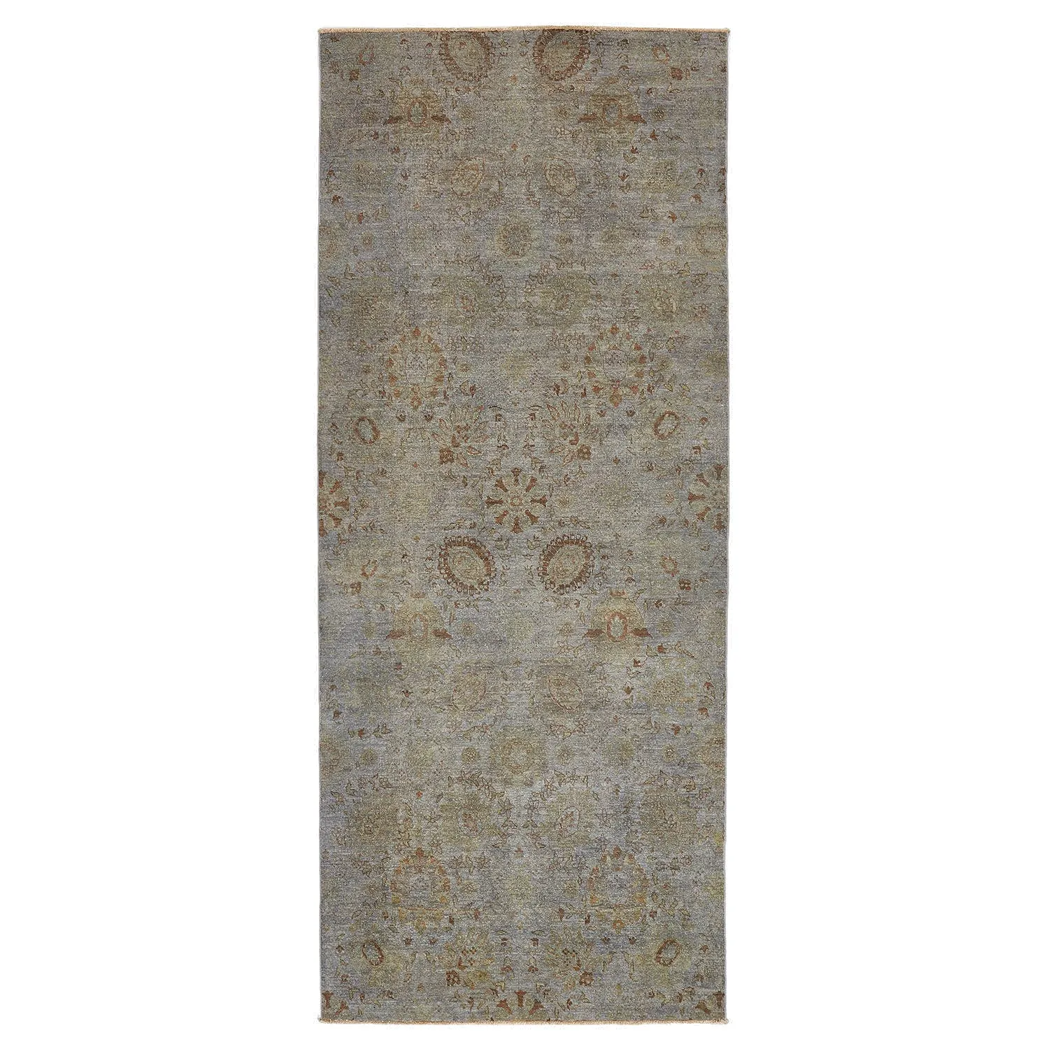 Grey Overdyed Wool Rug - 4'5" x 10'9"