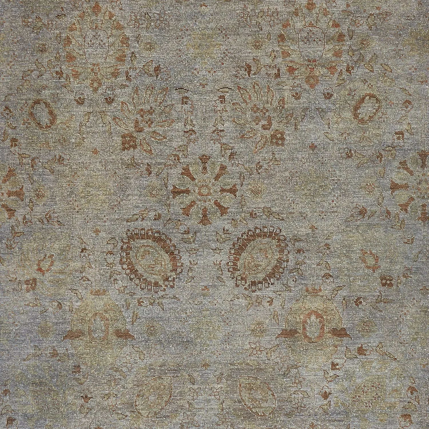 Grey Overdyed Wool Rug - 4'5" x 10'9"