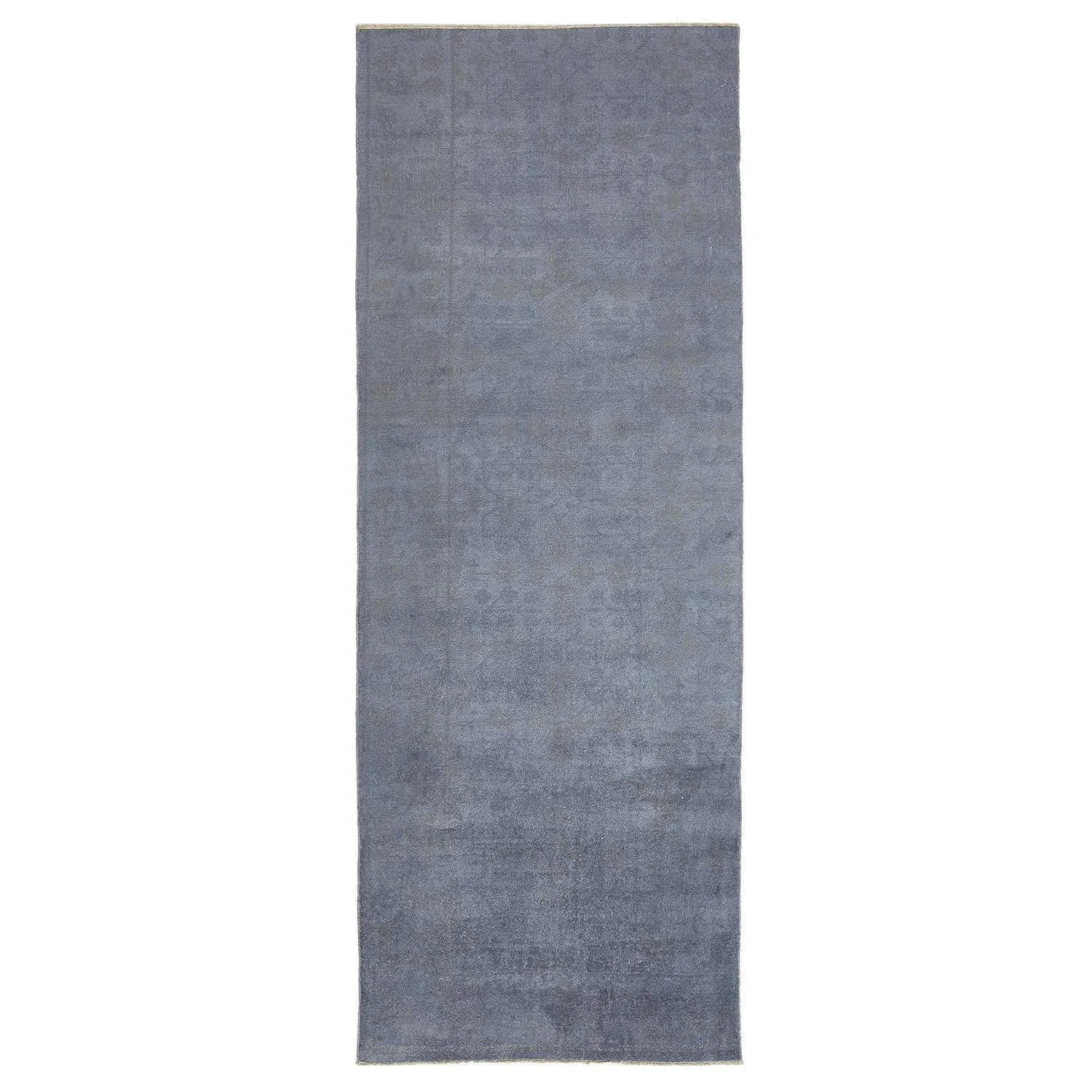 Grey Overdyed Wool Rug - 4'5" x 11'8"