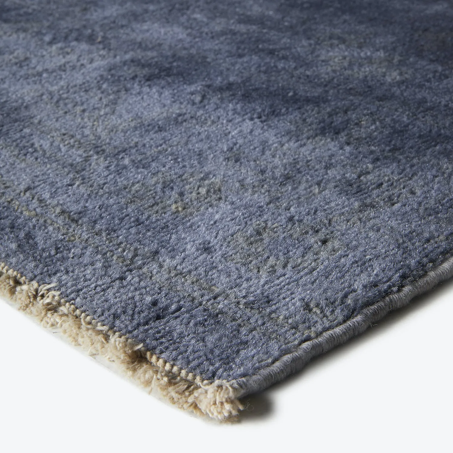 Grey Overdyed Wool Rug - 4'5" x 11'8"