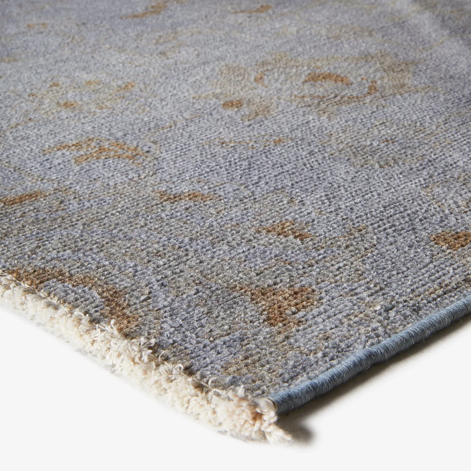 Grey Overdyed Wool Rug - 5' x 7'6"