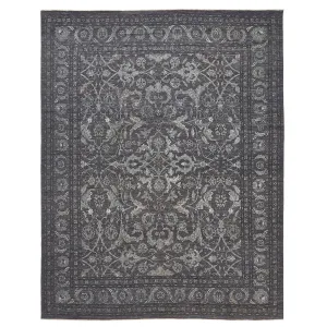 Grey Traditional Wool Rug - 11'1" x 14'1"