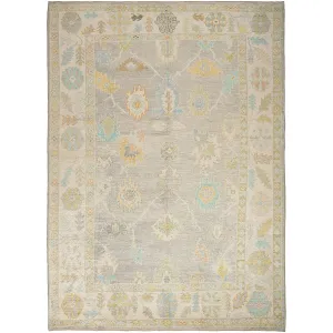 Grey Traditional Wool Rug - 8'9" x 12'
