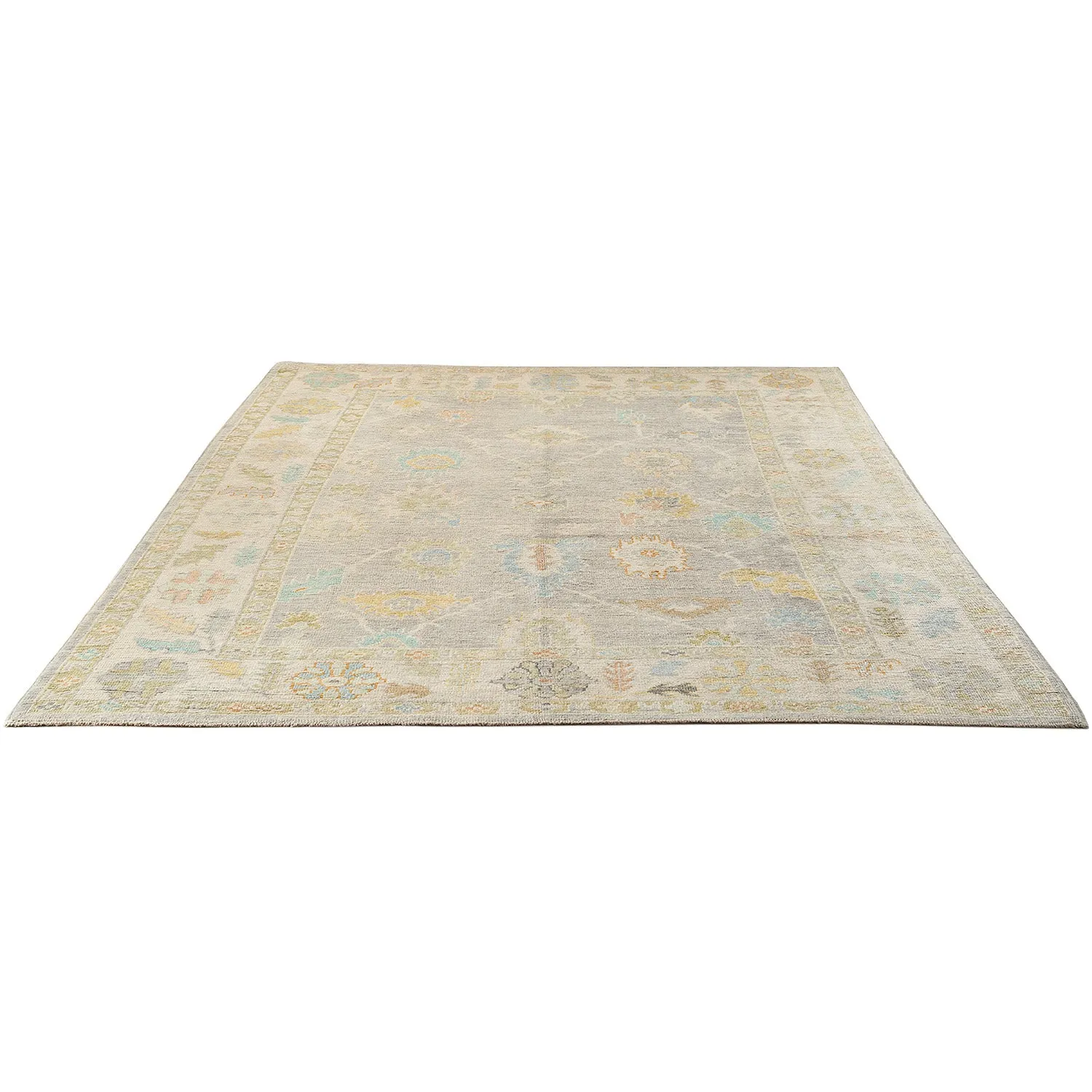 Grey Traditional Wool Rug - 8'9" x 12'