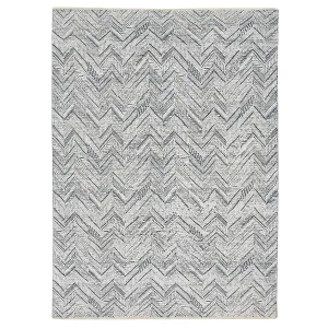 Grey Transitional Wool Blend Rug - 9' x 12'