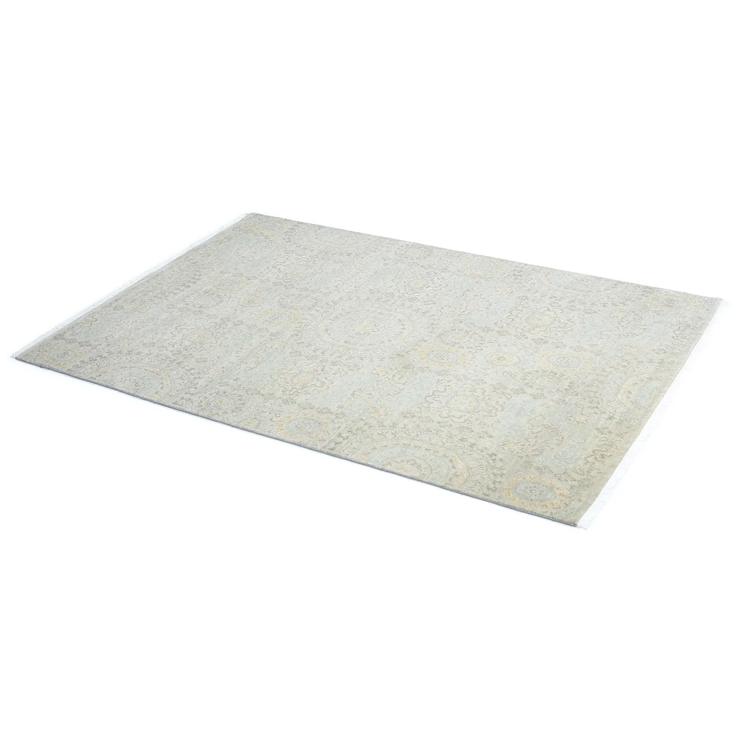 Grey Transitional Wool Rug - 5' x 7'4"