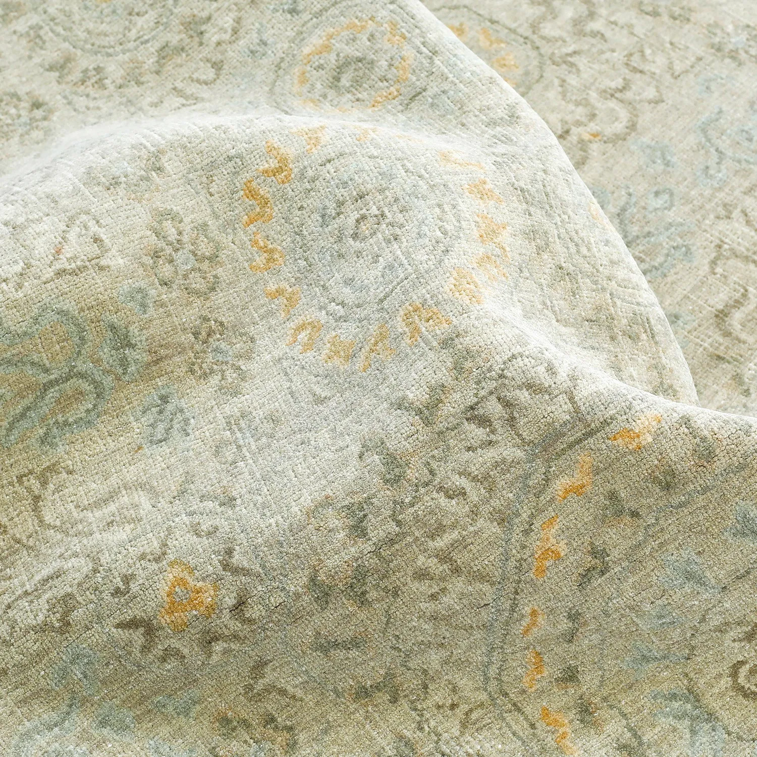 Grey Transitional Wool Rug - 5' x 7'4"