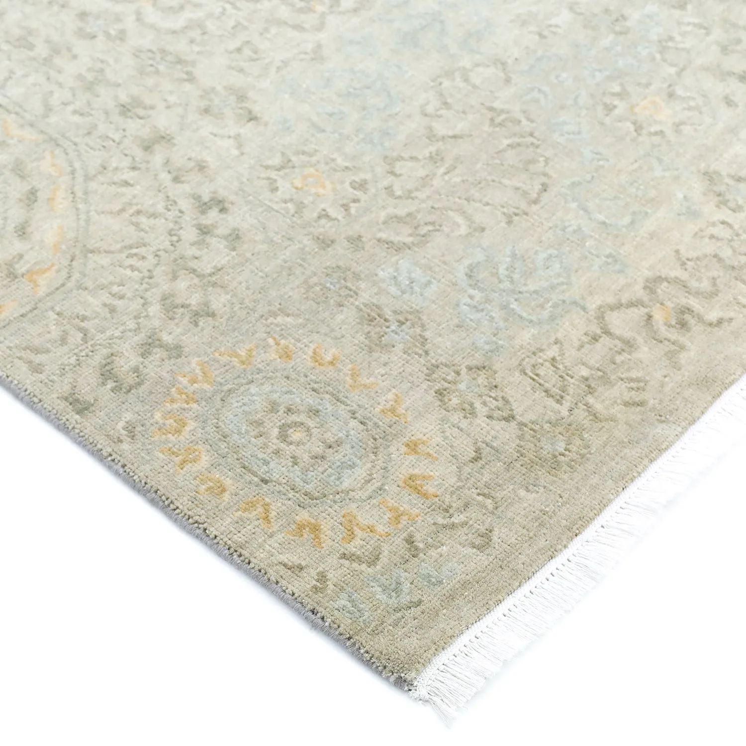 Grey Transitional Wool Rug - 5' x 7'4"