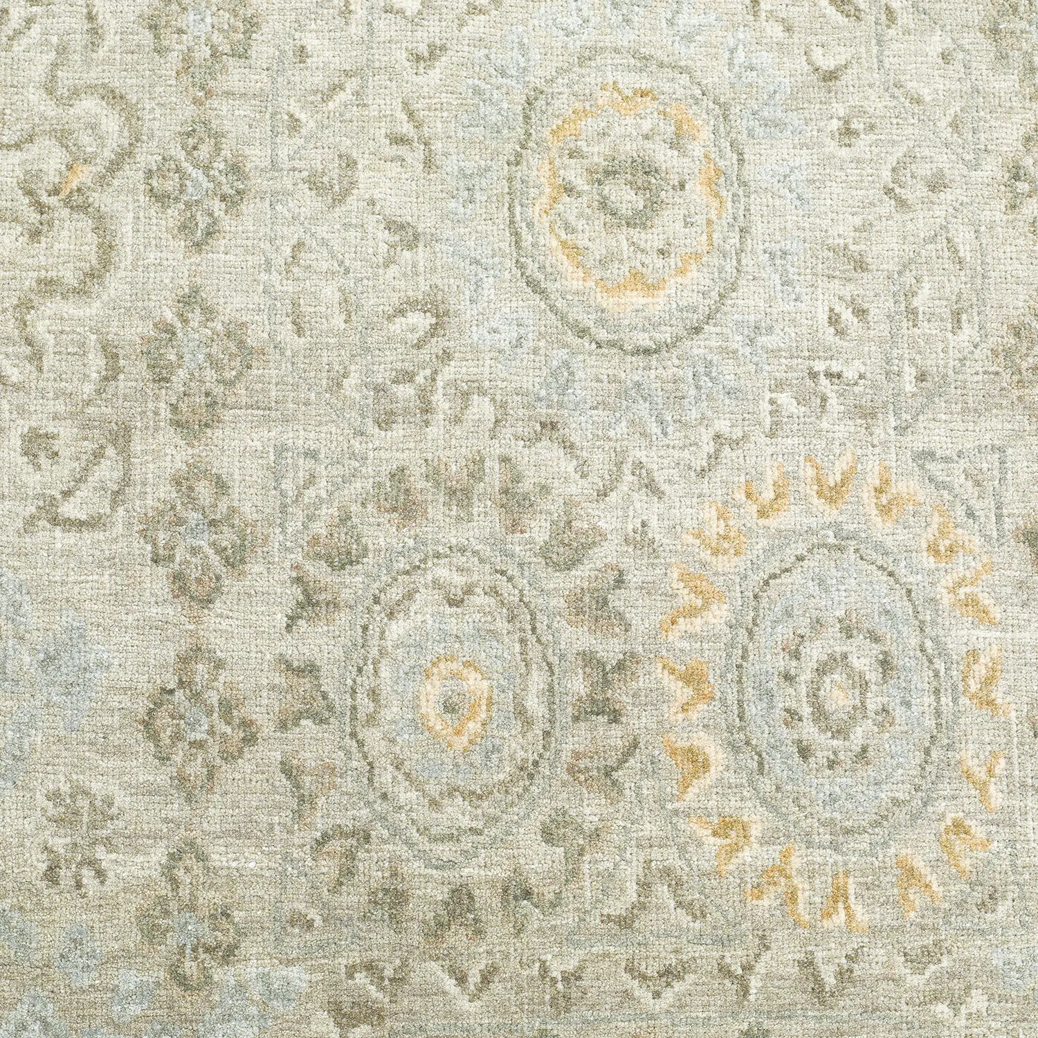 Grey Transitional Wool Rug - 5' x 7'4"