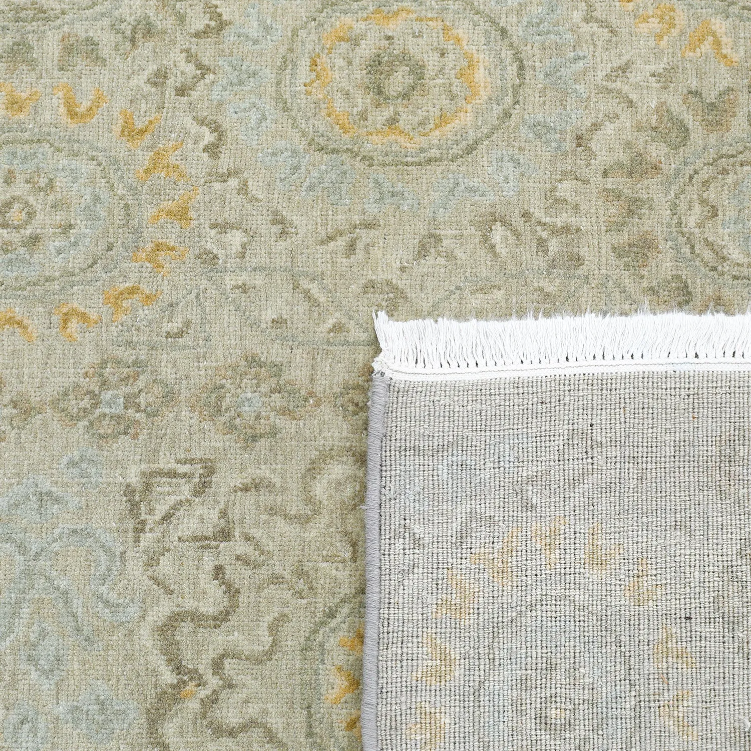 Grey Transitional Wool Rug - 5' x 7'4"