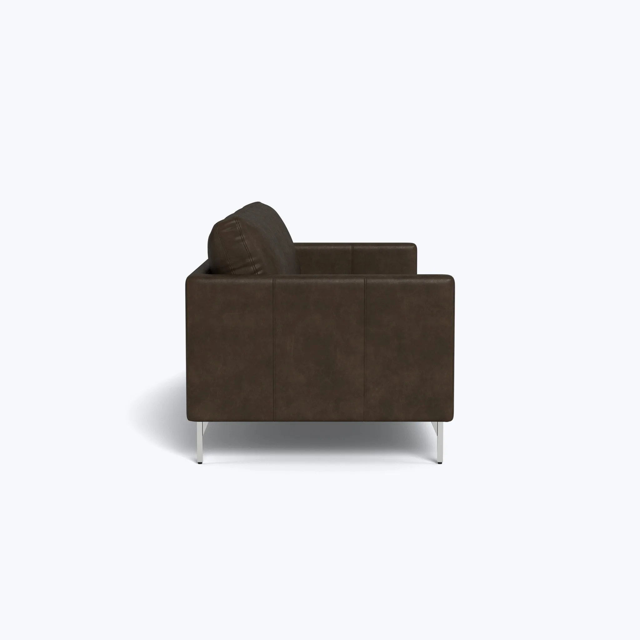 Hannah Leather 86" Three Seat Sofa
