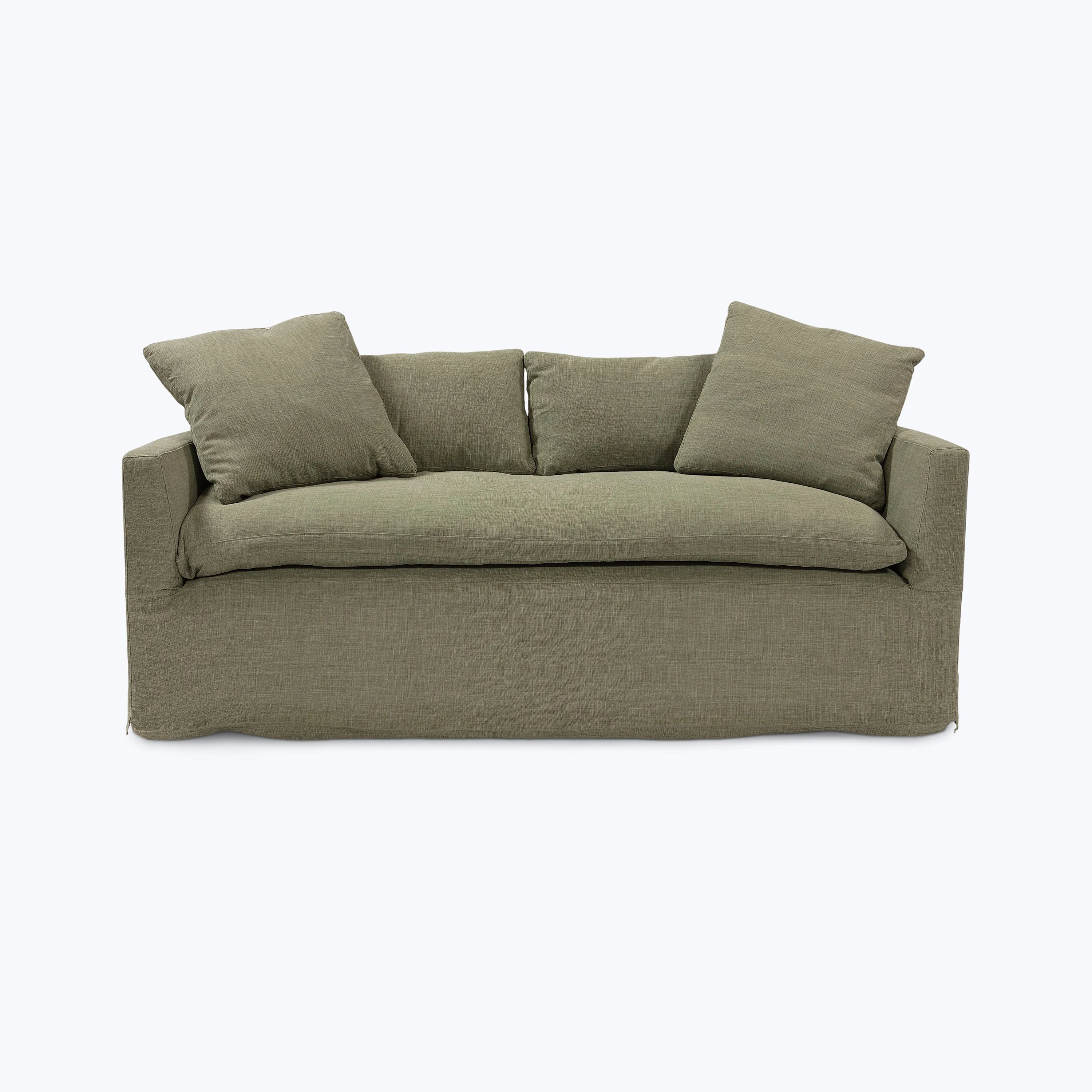 Havana Curved Slipcovered Sofa