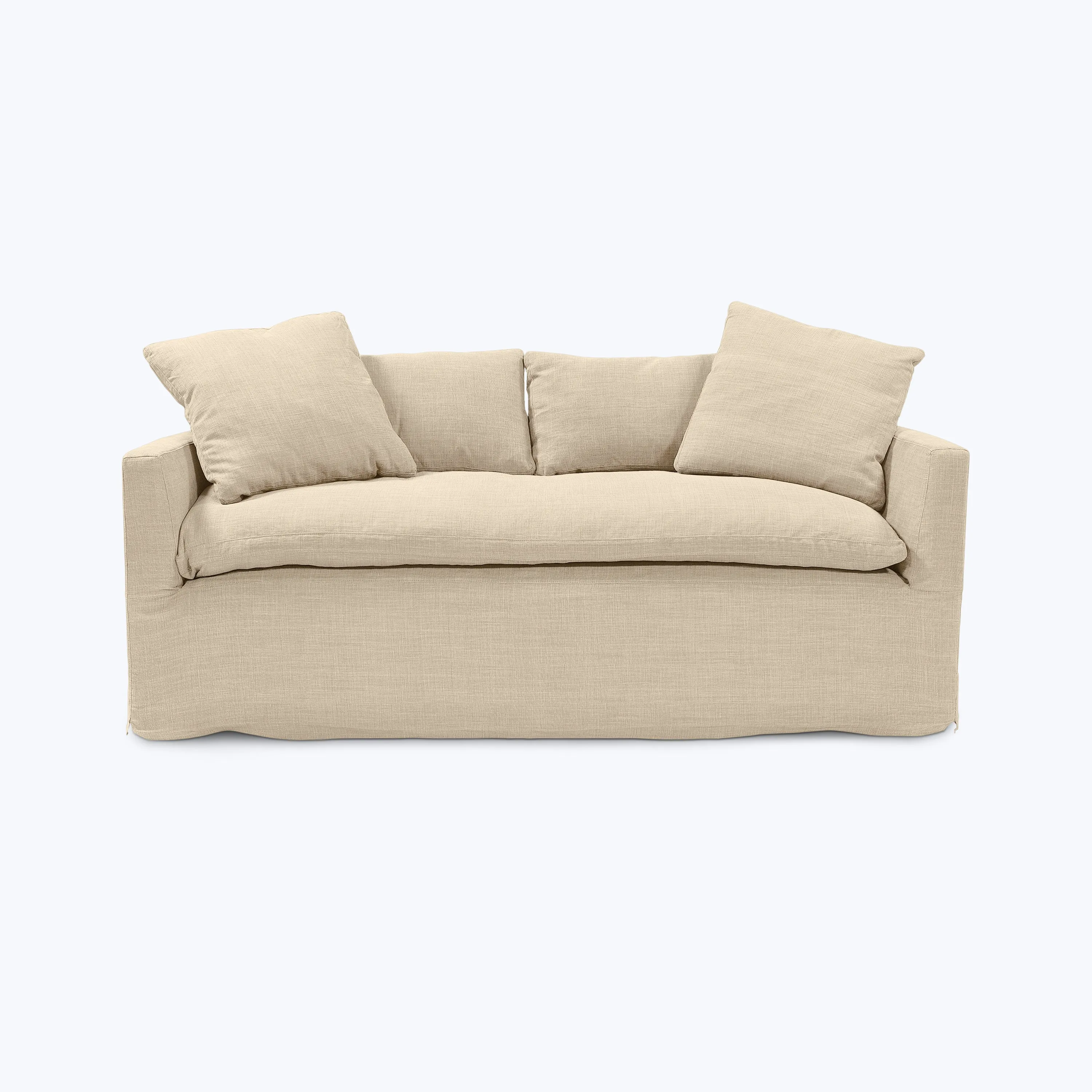 Havana Curved Slipcovered Sofa