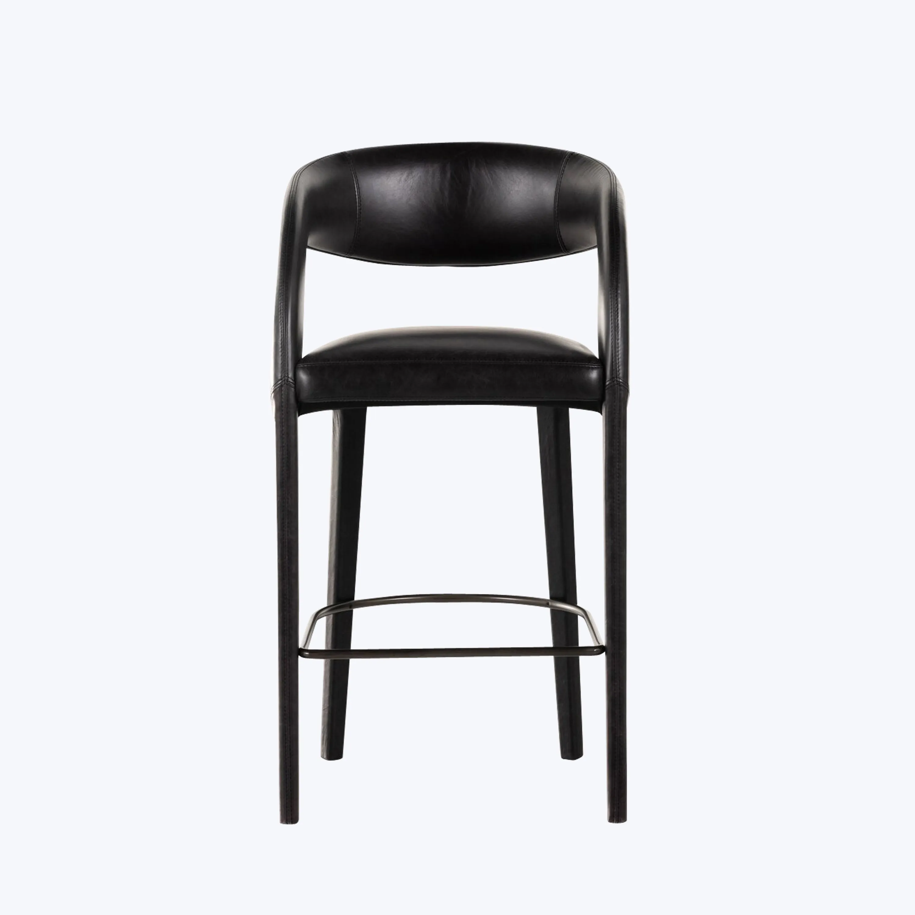 Hawkins Leather Bar Stool