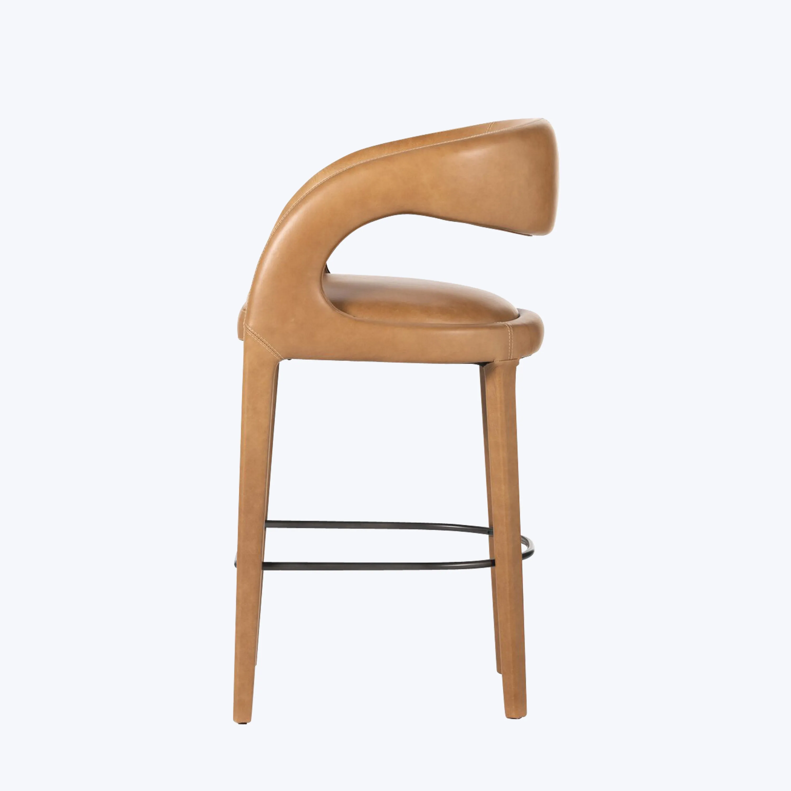 Hawkins Leather Bar Stool