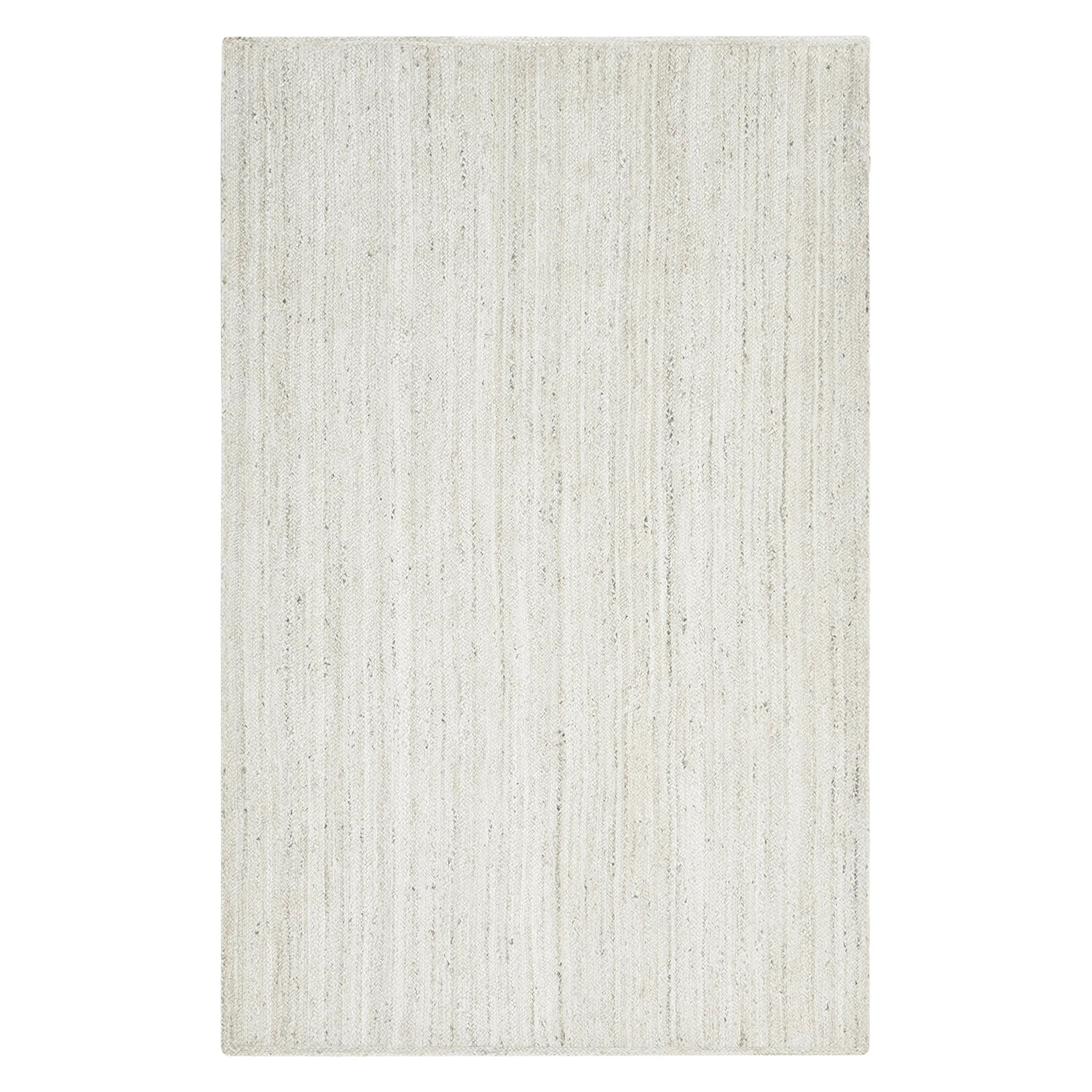 Ivory Braided Solid Jute Rug