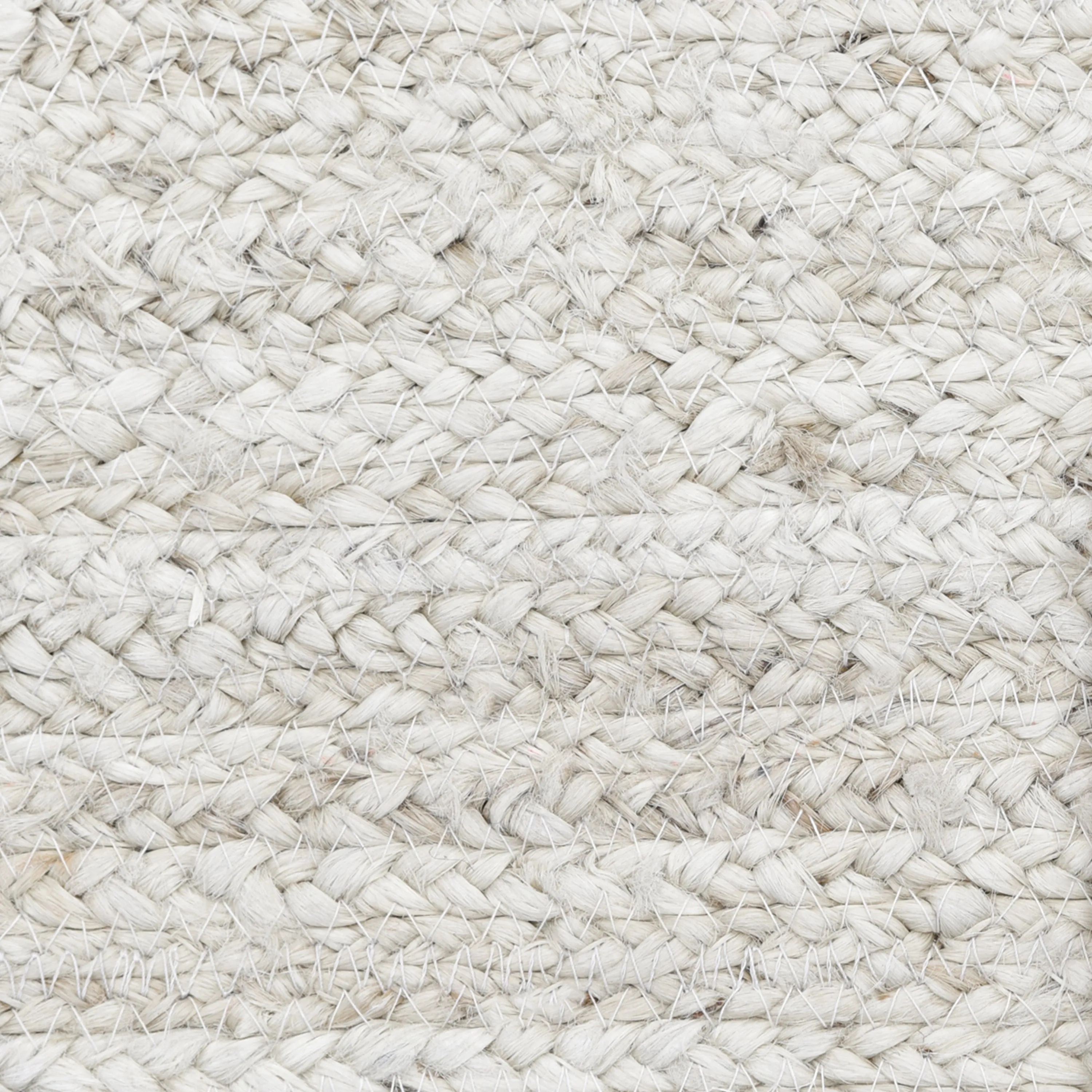 Ivory Braided Solid Jute Rug