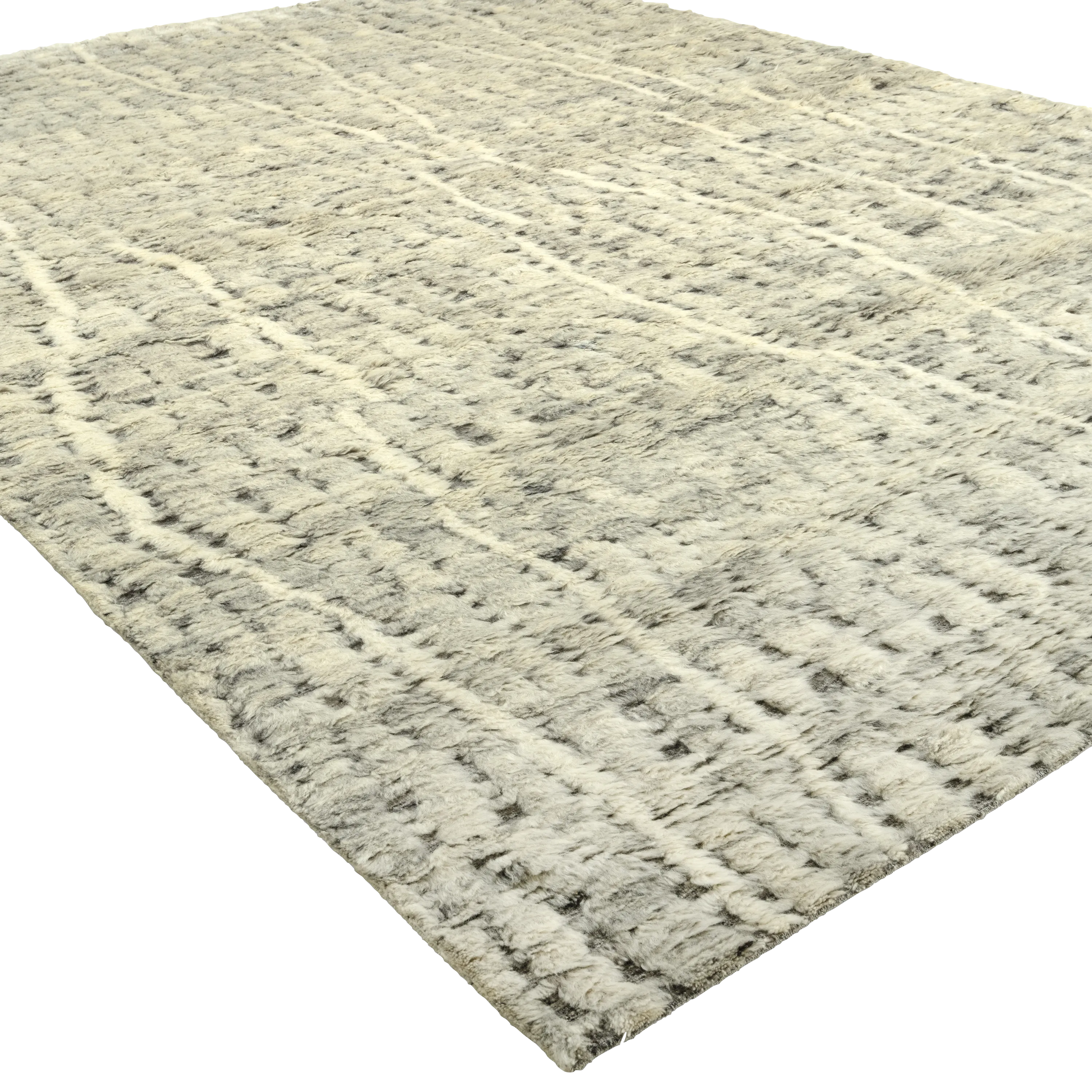 Ivory Moroccan Wool Rug - 10' x 14'