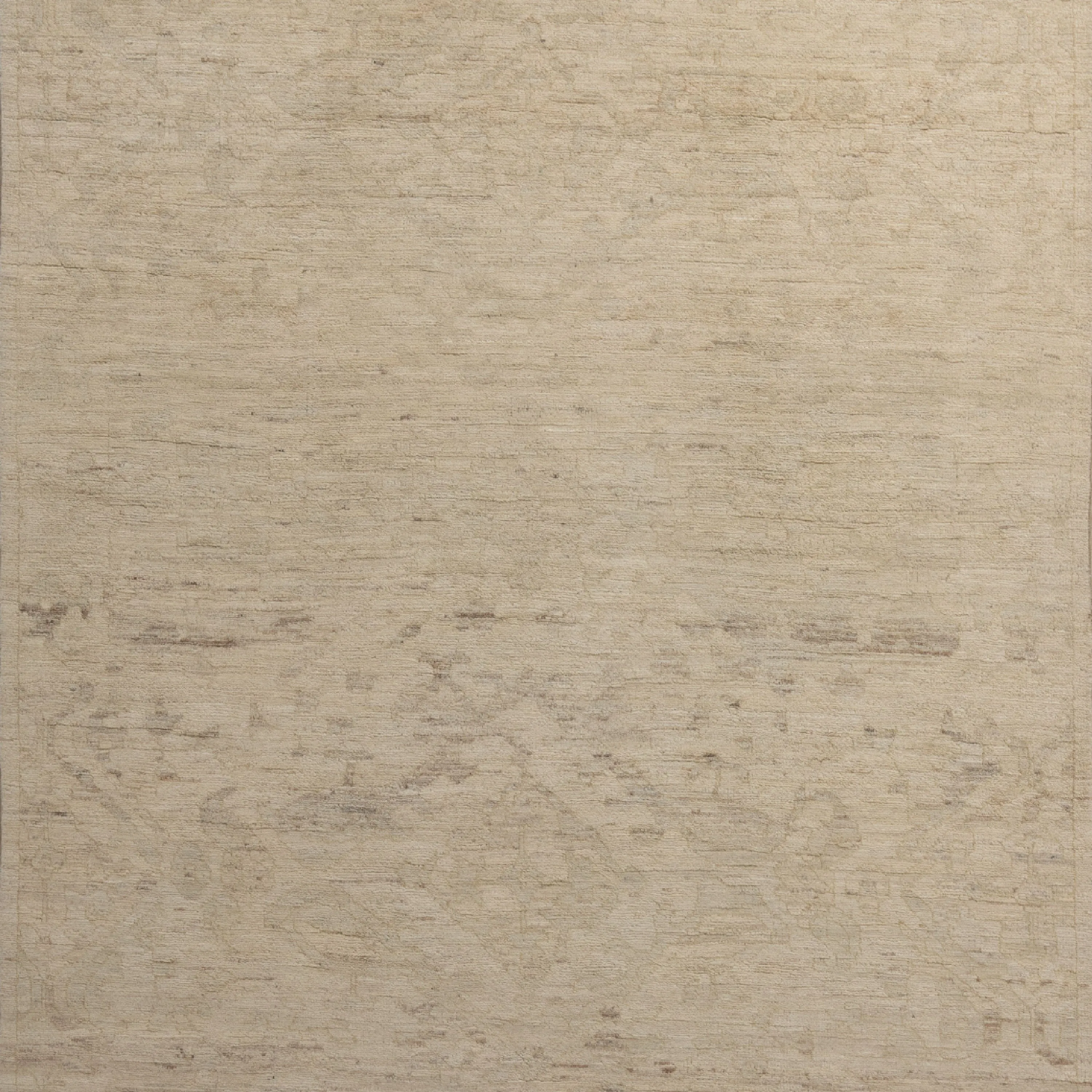 Ivory Overdyed Wool Runner - 3'11" x 9'1"
