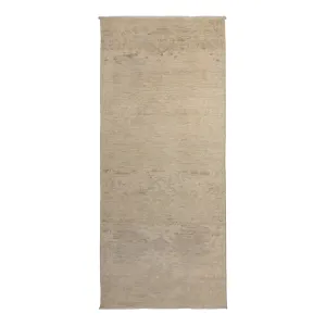Ivory Overdyed Wool Runner - 3'11" x 9'1"
