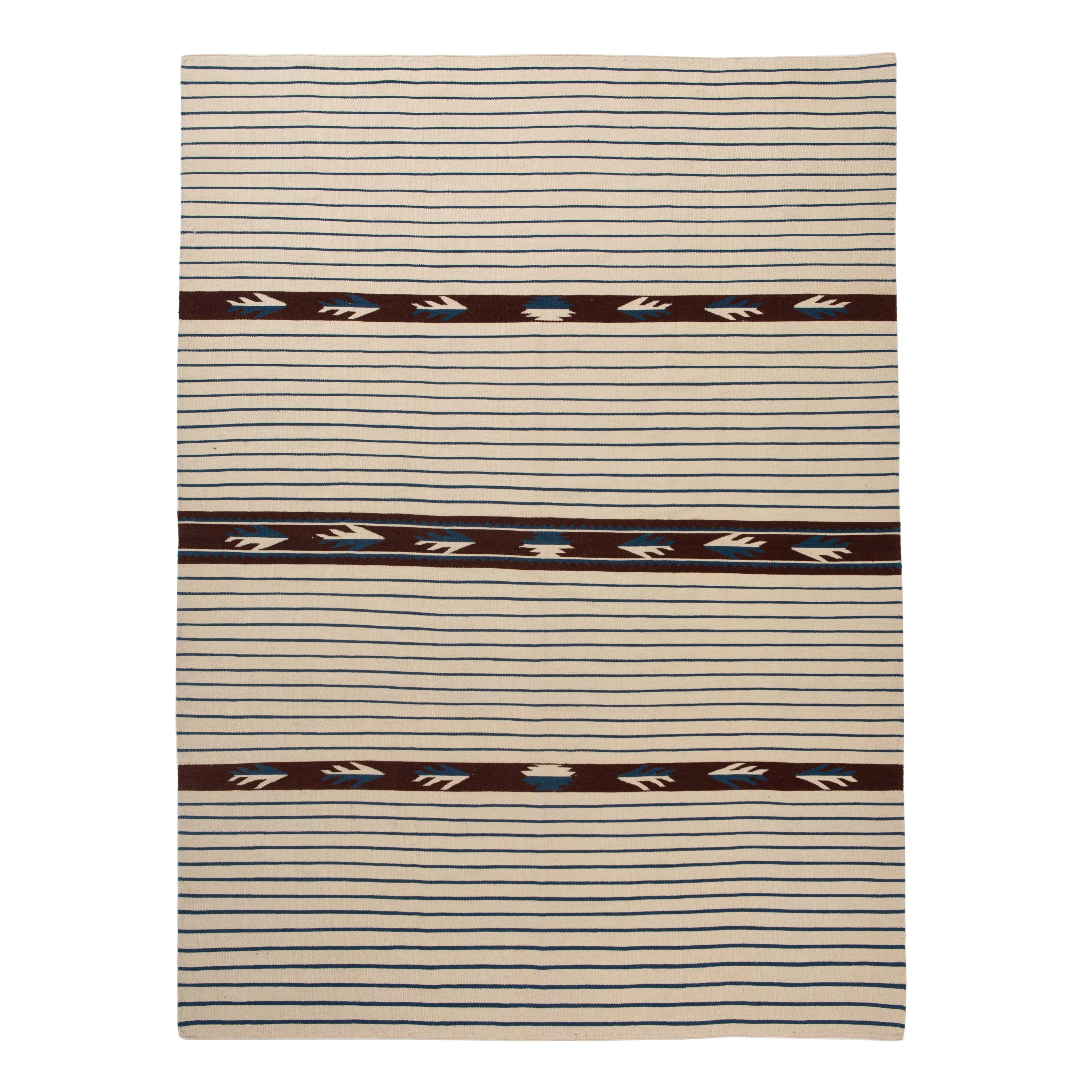 Ivory Traditional Tibetan Wool Rug - 8'4" x 11'6"