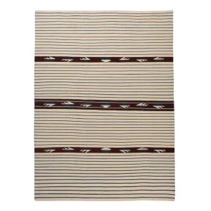 Ivory Traditional Tibetan Wool Rug - 8'4" x 11'6"