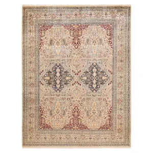 Ivory Traditional Wool Rug - 8'1" x 10'6"