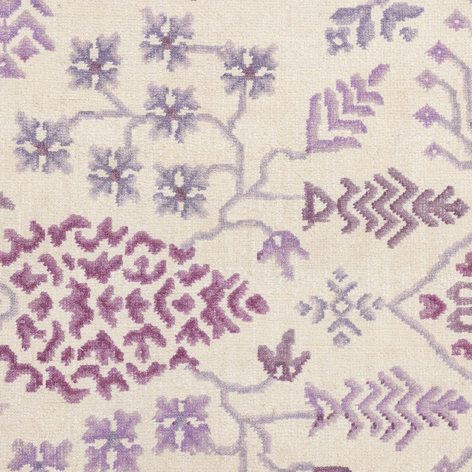 Ivory Transitional Wool Rug - 9' x 11'9"