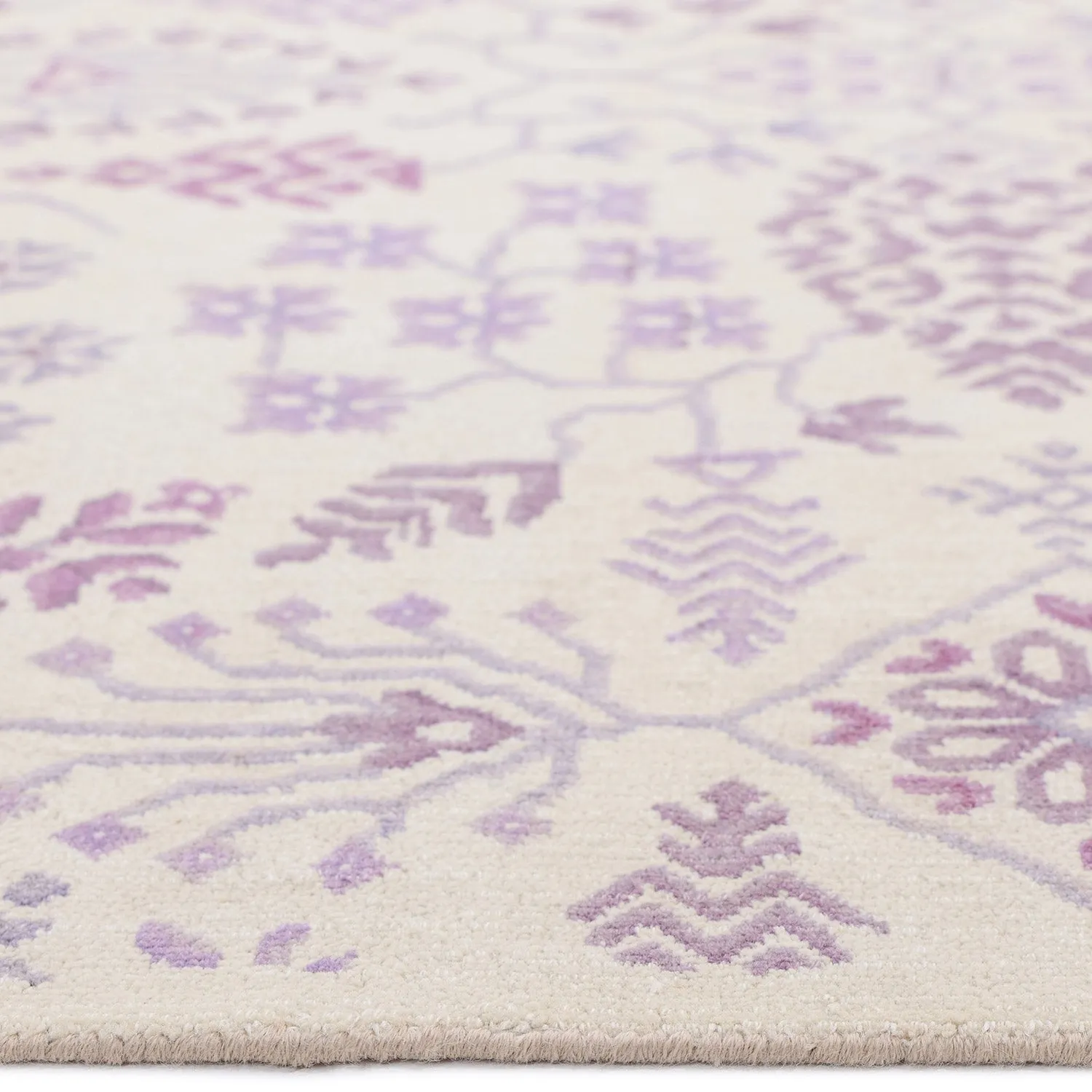 Ivory Transitional Wool Rug - 9' x 11'9"
