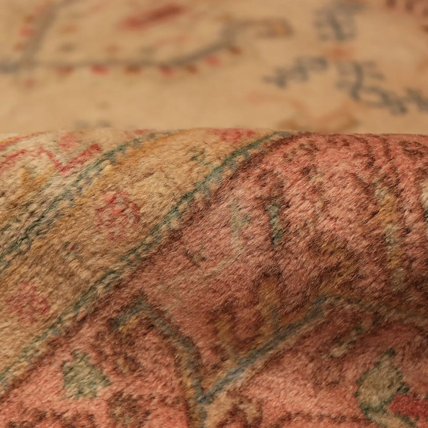 Ivory Vintage Turkish Sivas Rug - 11'9" x 17'3"
