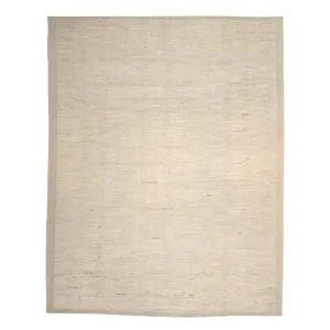 Ivory Zameen Textured Wool Rug - 8'5" x 10'3"