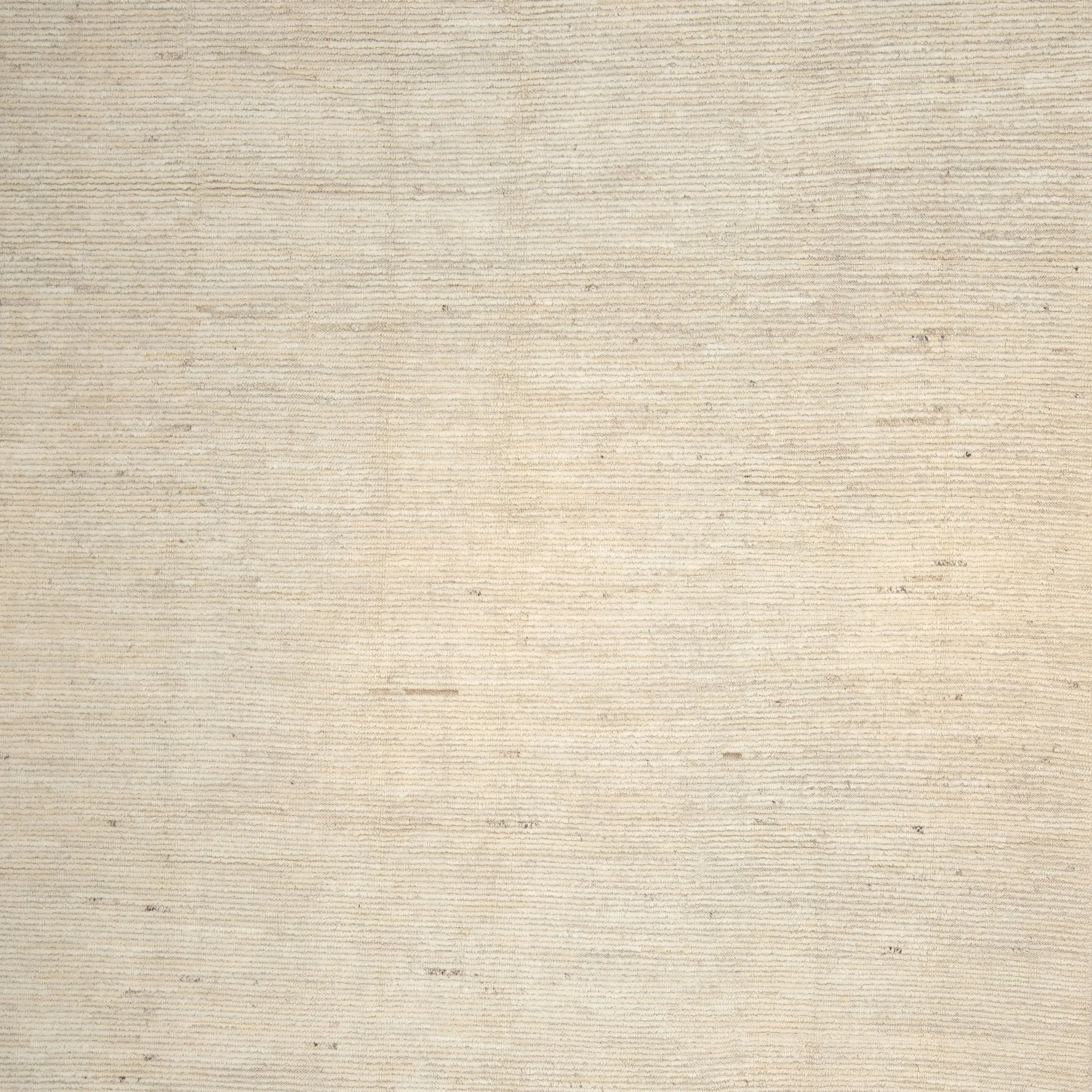 Ivory Zameen Textured Wool Rug - 8'5" x 10'3"