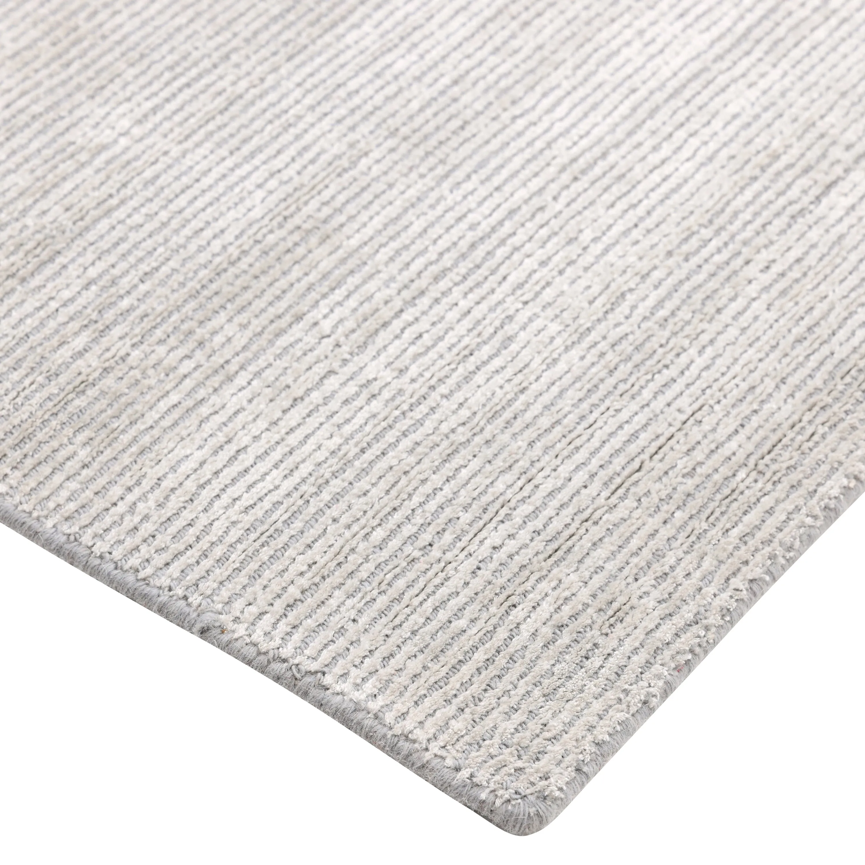Light Grey Solid Wool Rug - 10' x 14'