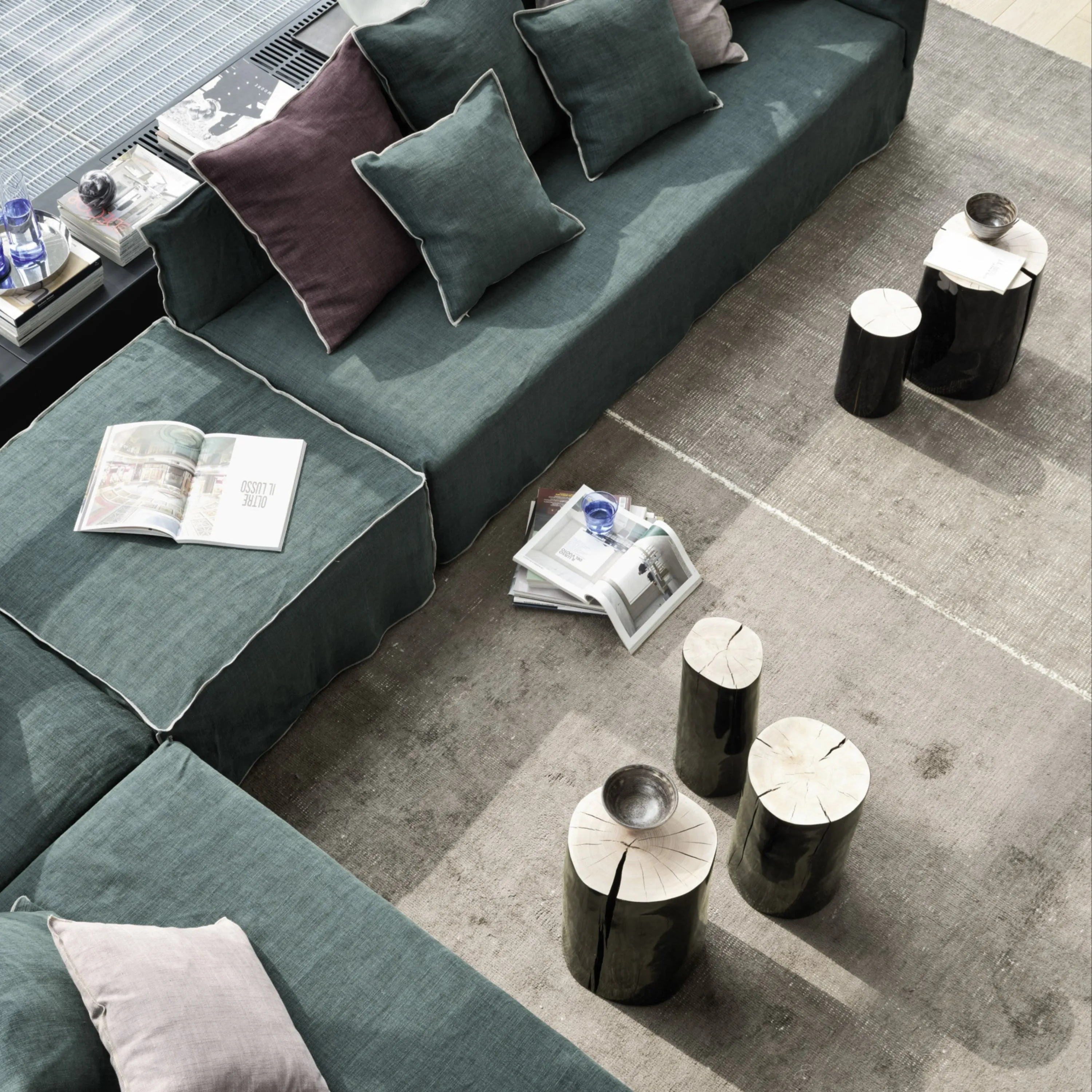 Log Side Table