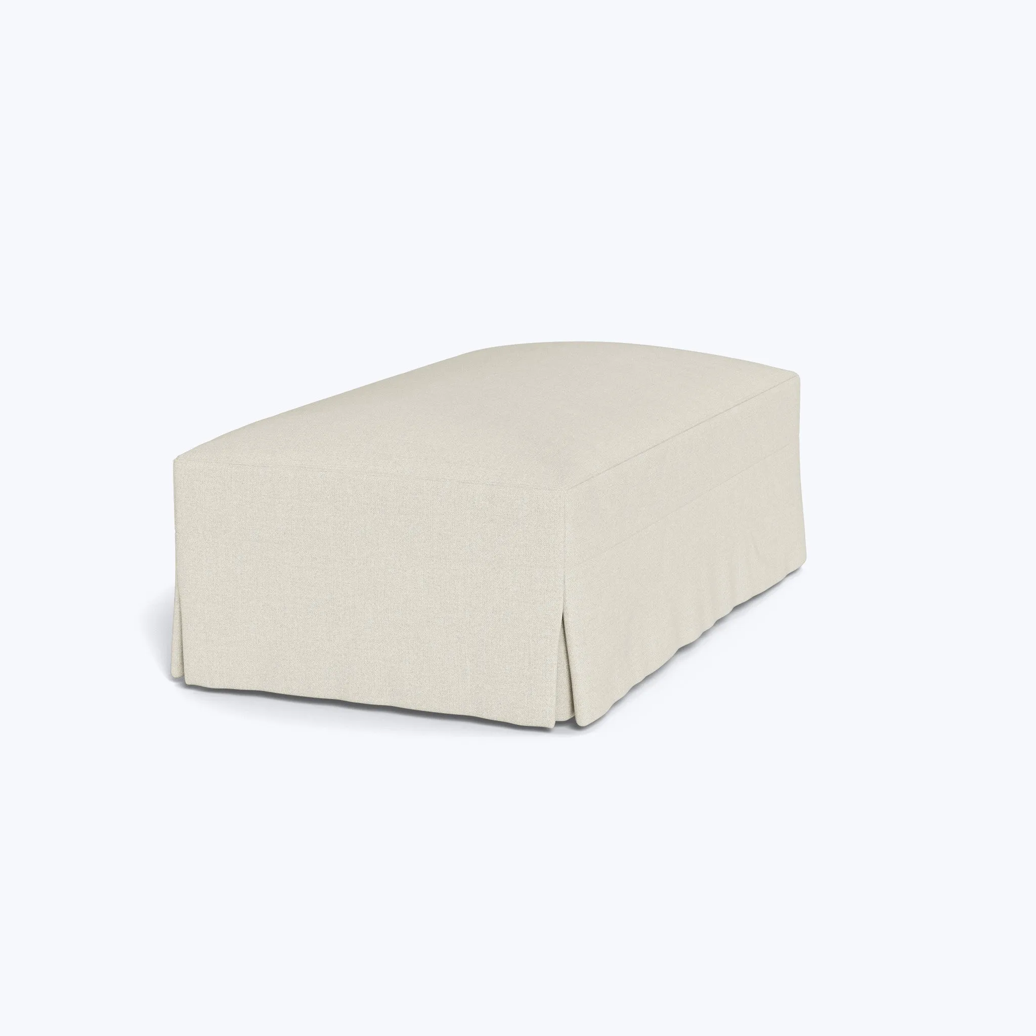 Martha's Vineyard Slipped Storage Ottoman