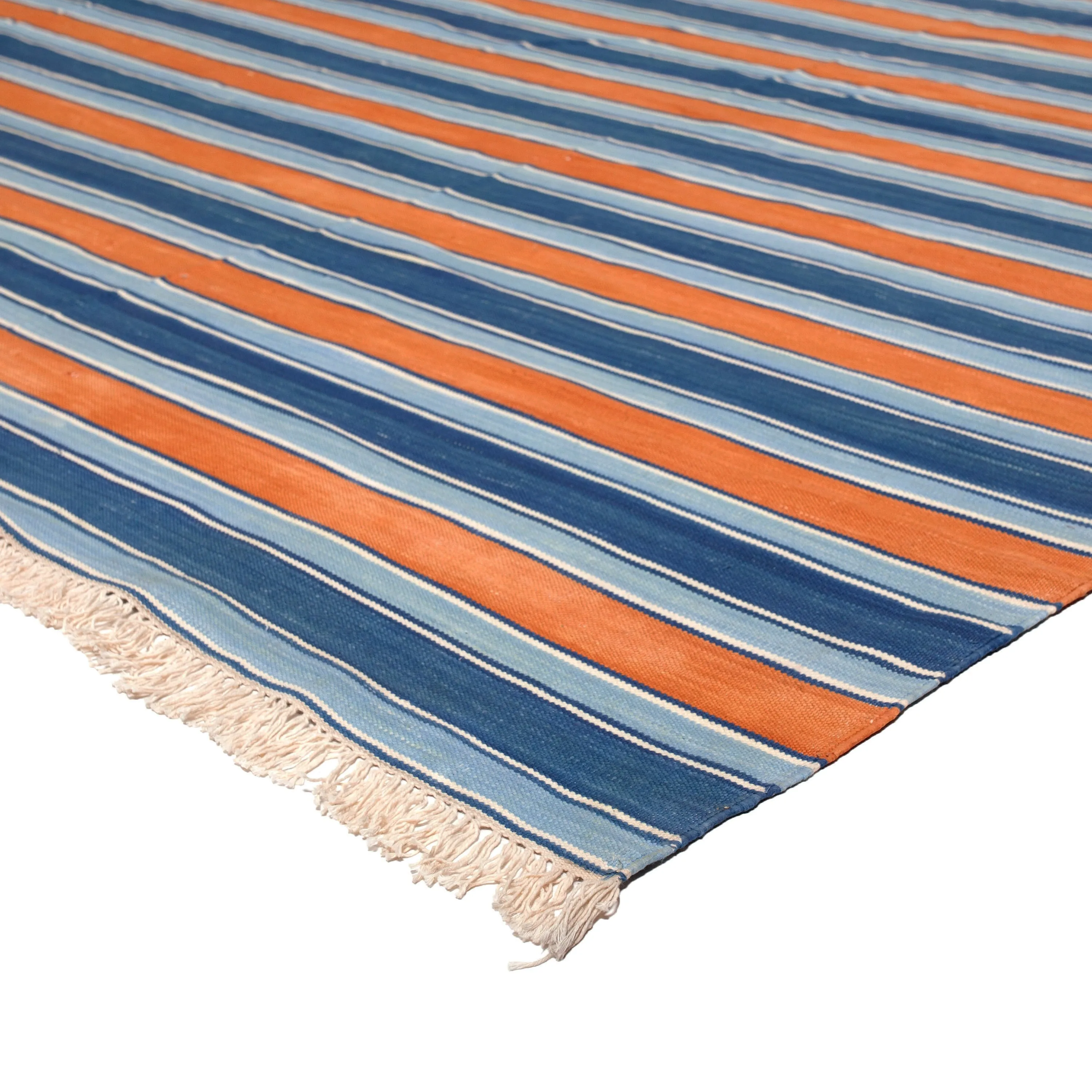 Multicolored Flatweave Cotton Rug - 12' x 16'