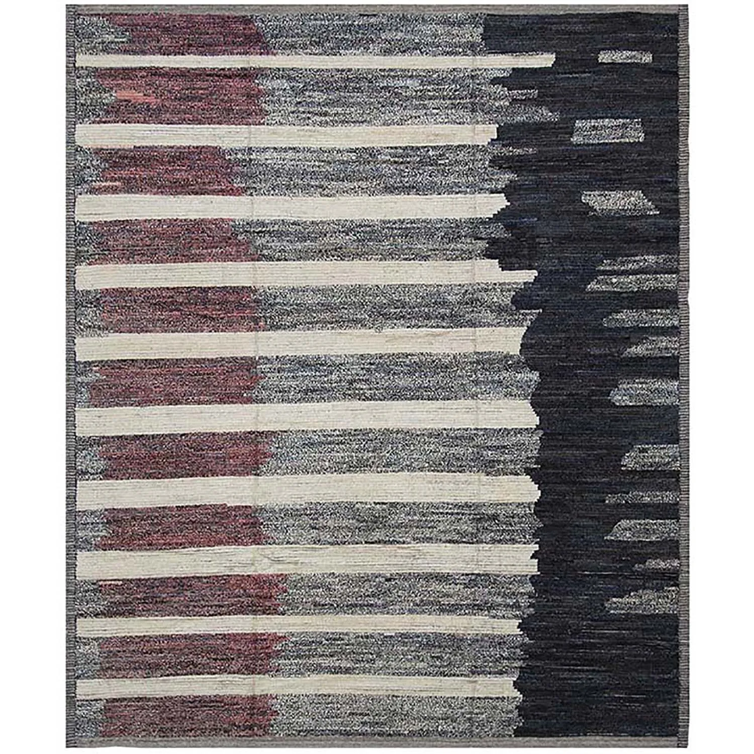 Multicolored Moroccan Wool Rug - 9' x 11'5"