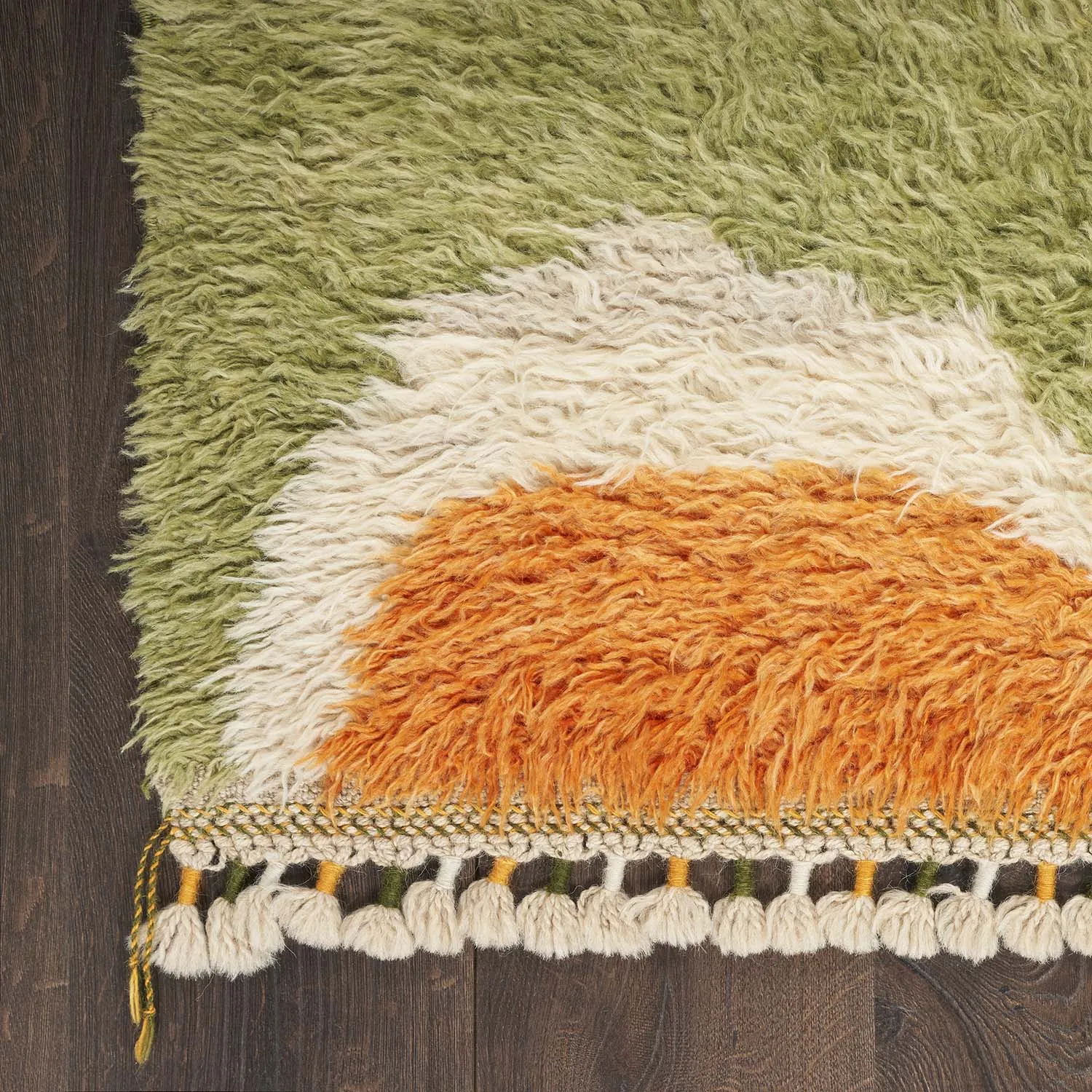 Multicolored Moroccan Wool Rug - 9' x 12'8"