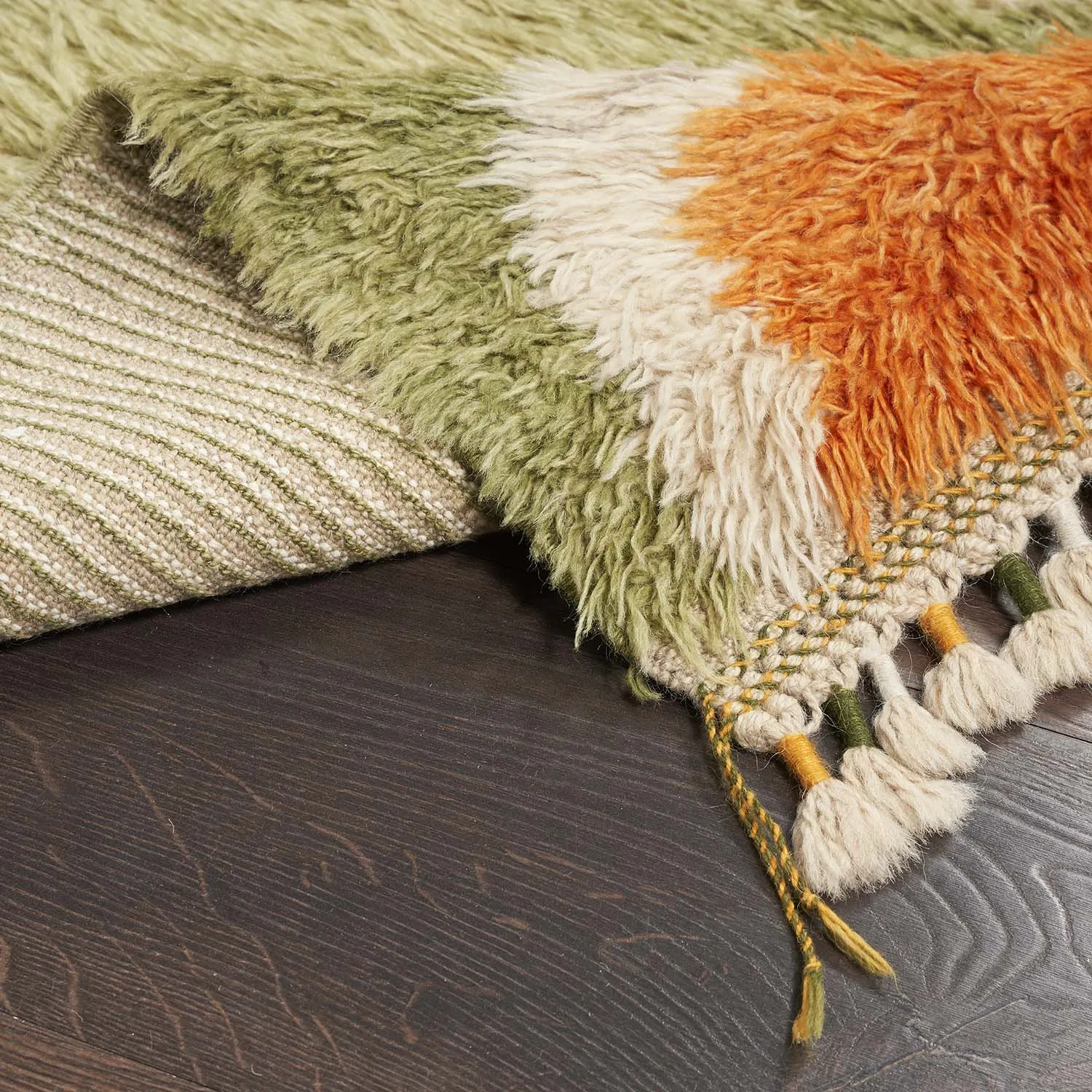 Multicolored Moroccan Wool Rug - 9' x 12'8"