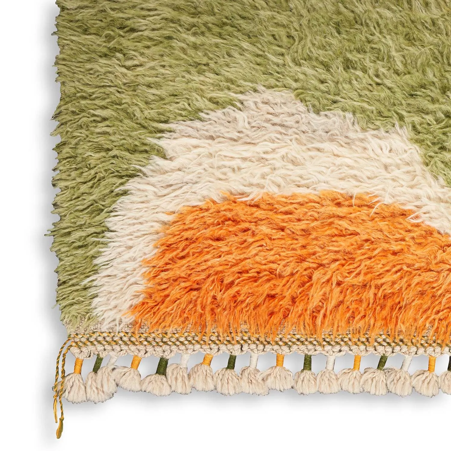 Multicolored Moroccan Wool Rug - 9' x 12'8"