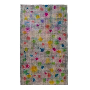 Multicolored Overdyed Wool Rug - 9'10" x 17'