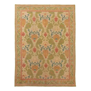 Multicolored Traditional Spanish Vintage Wool Rug - 8' x 10'8"