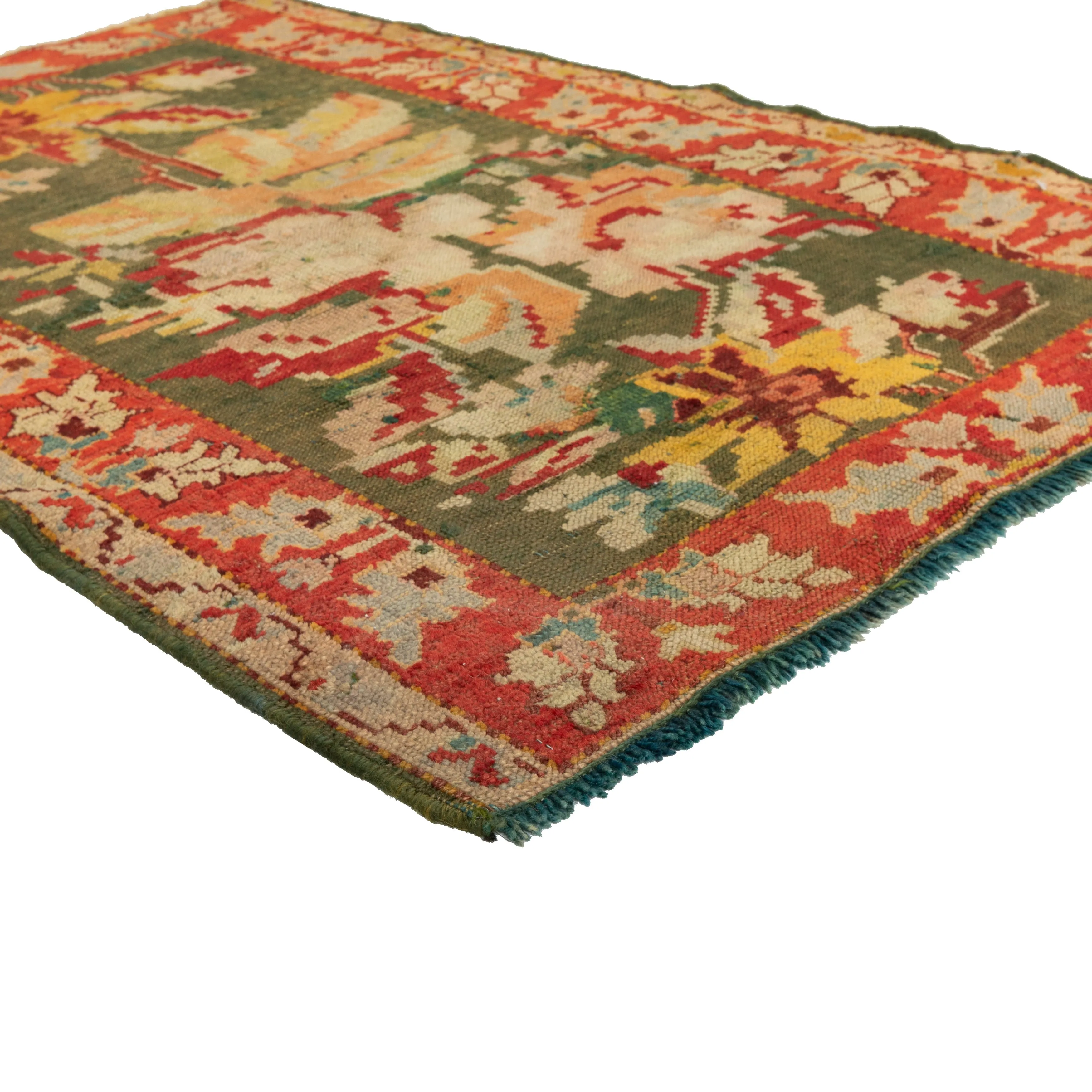 Multicolored Traditional Wool Rug - 3'1" x 4'3"
