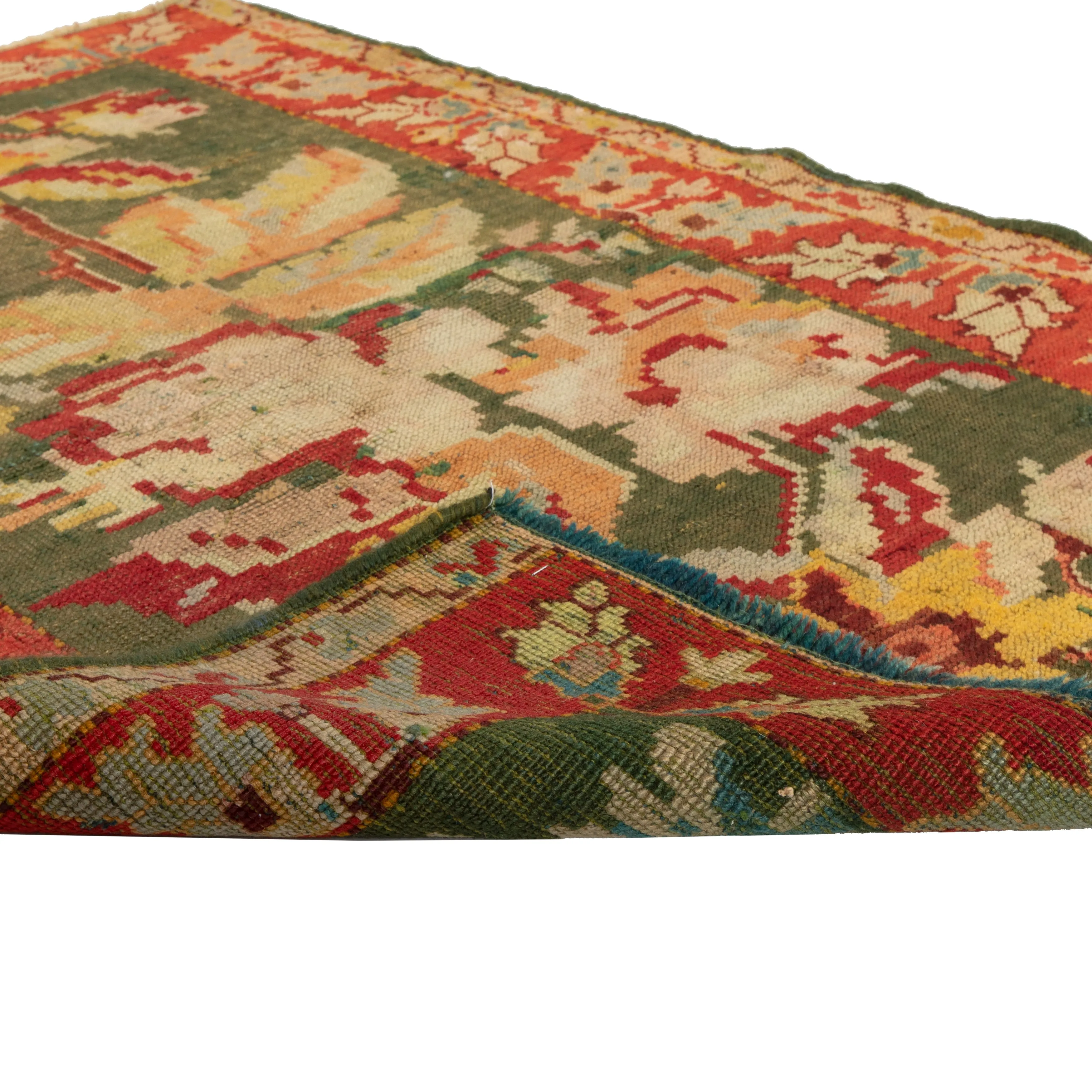 Multicolored Traditional Wool Rug - 3'1" x 4'3"